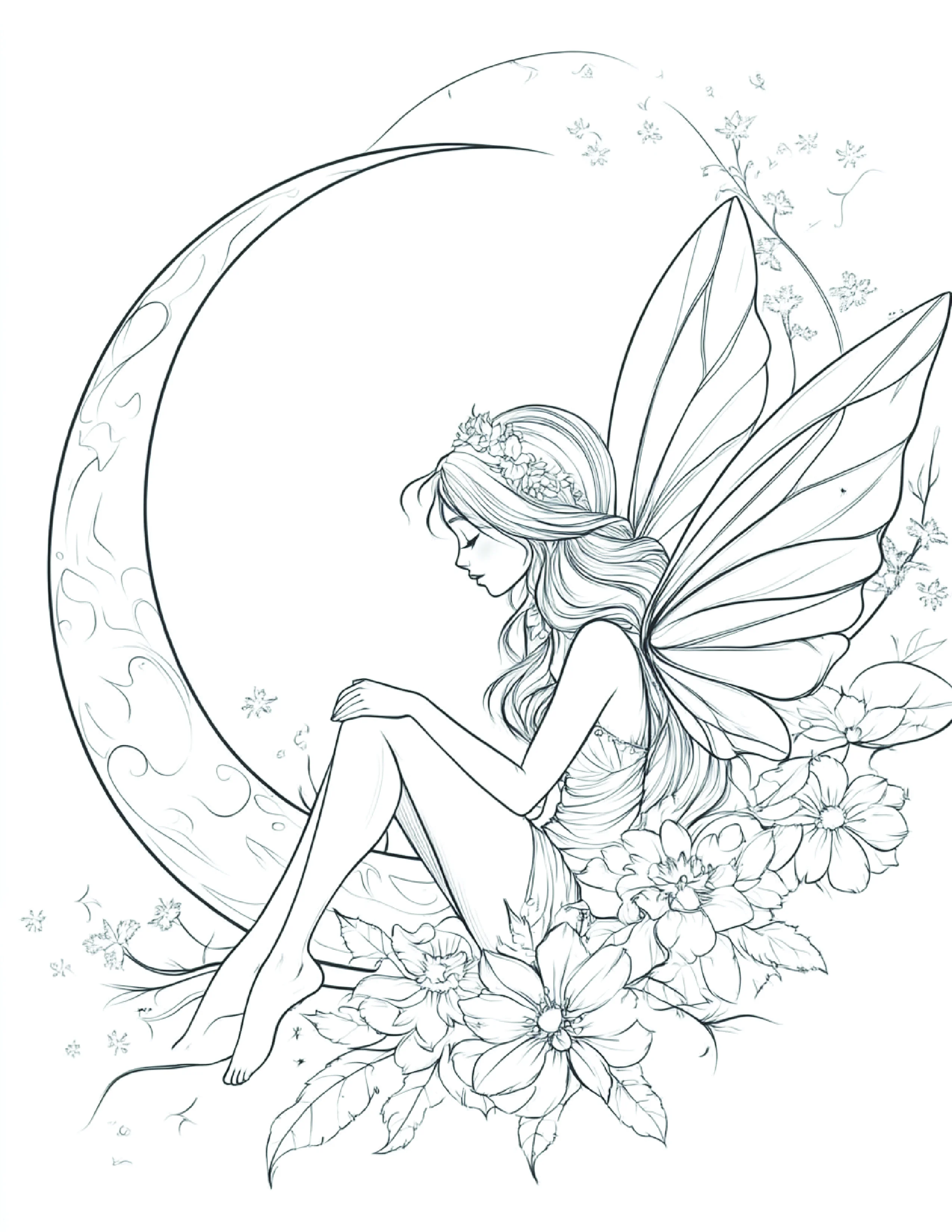 Fada da Lua para colorir 166