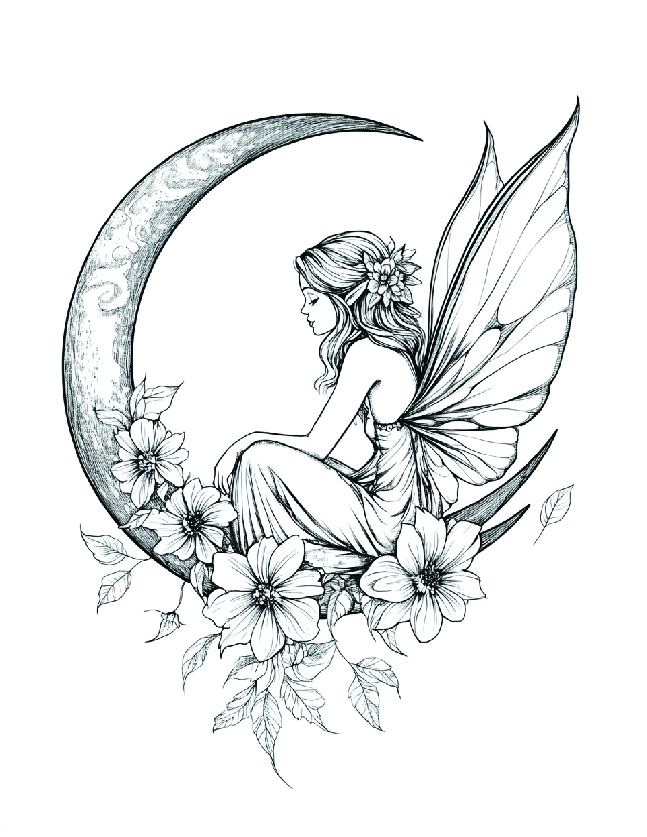 Fada da Lua para colorir 167