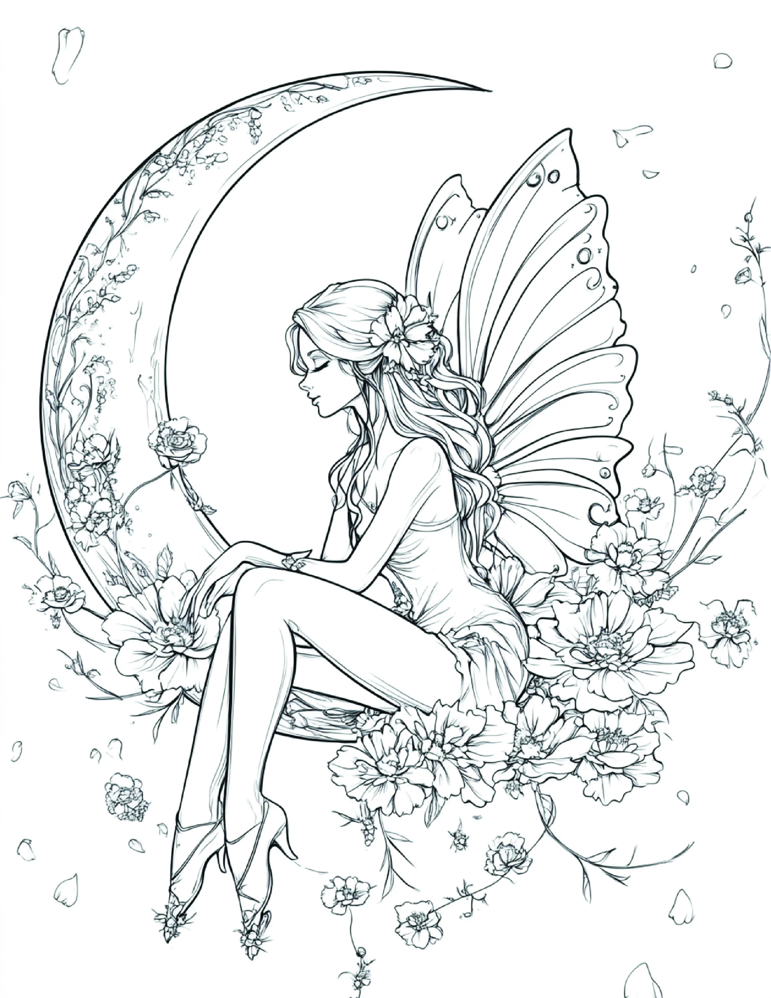 Fada da Lua para colorir 169