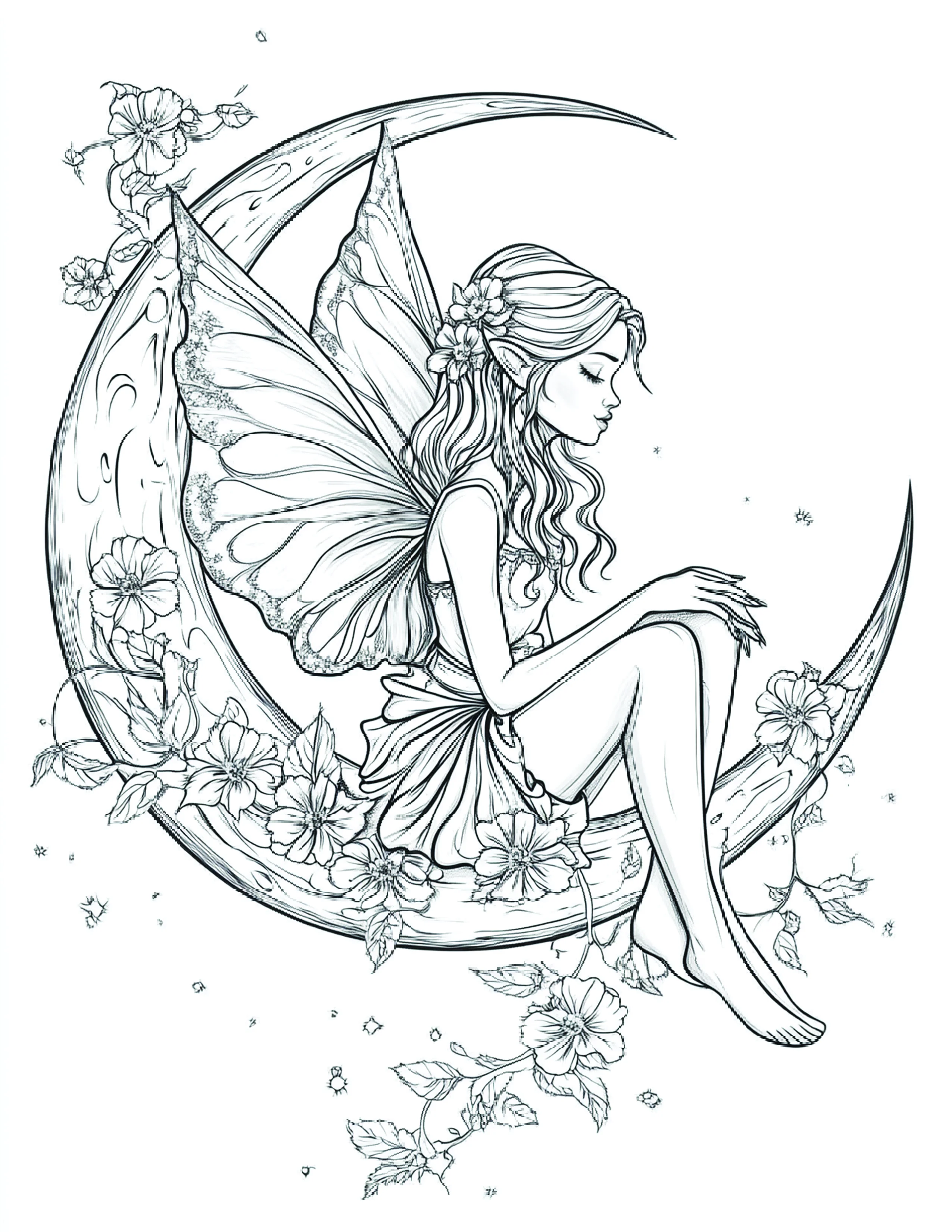 Fada da Lua para colorir 171