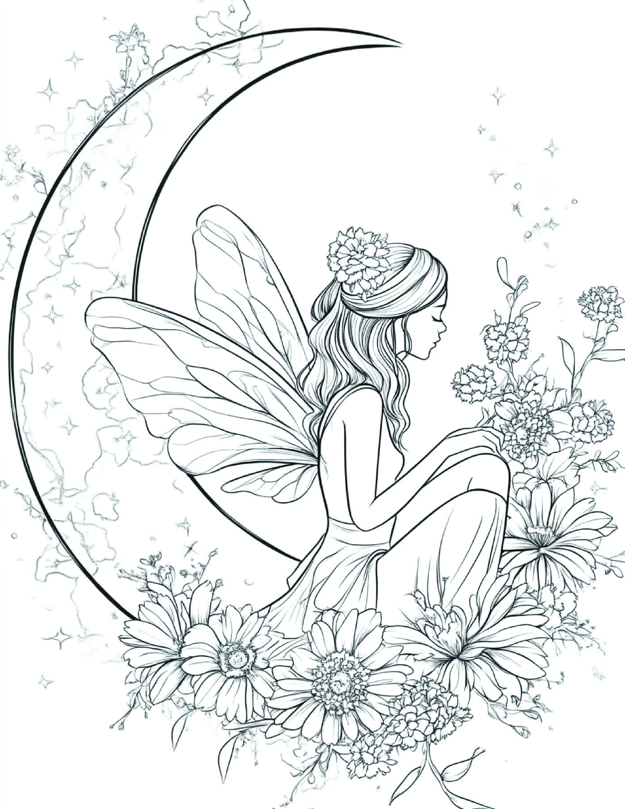 Fada da Lua para colorir 172