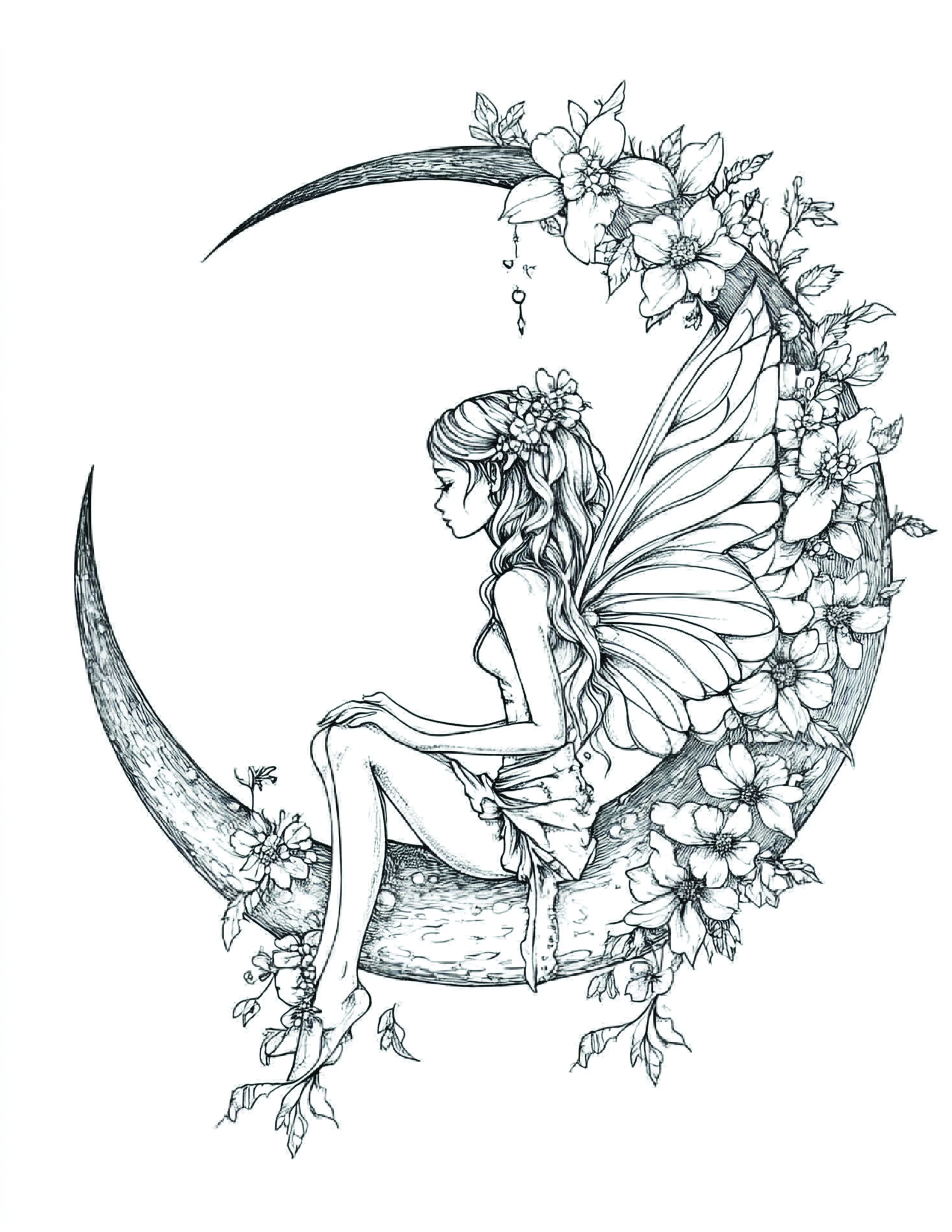 Fada da Lua para colorir 175