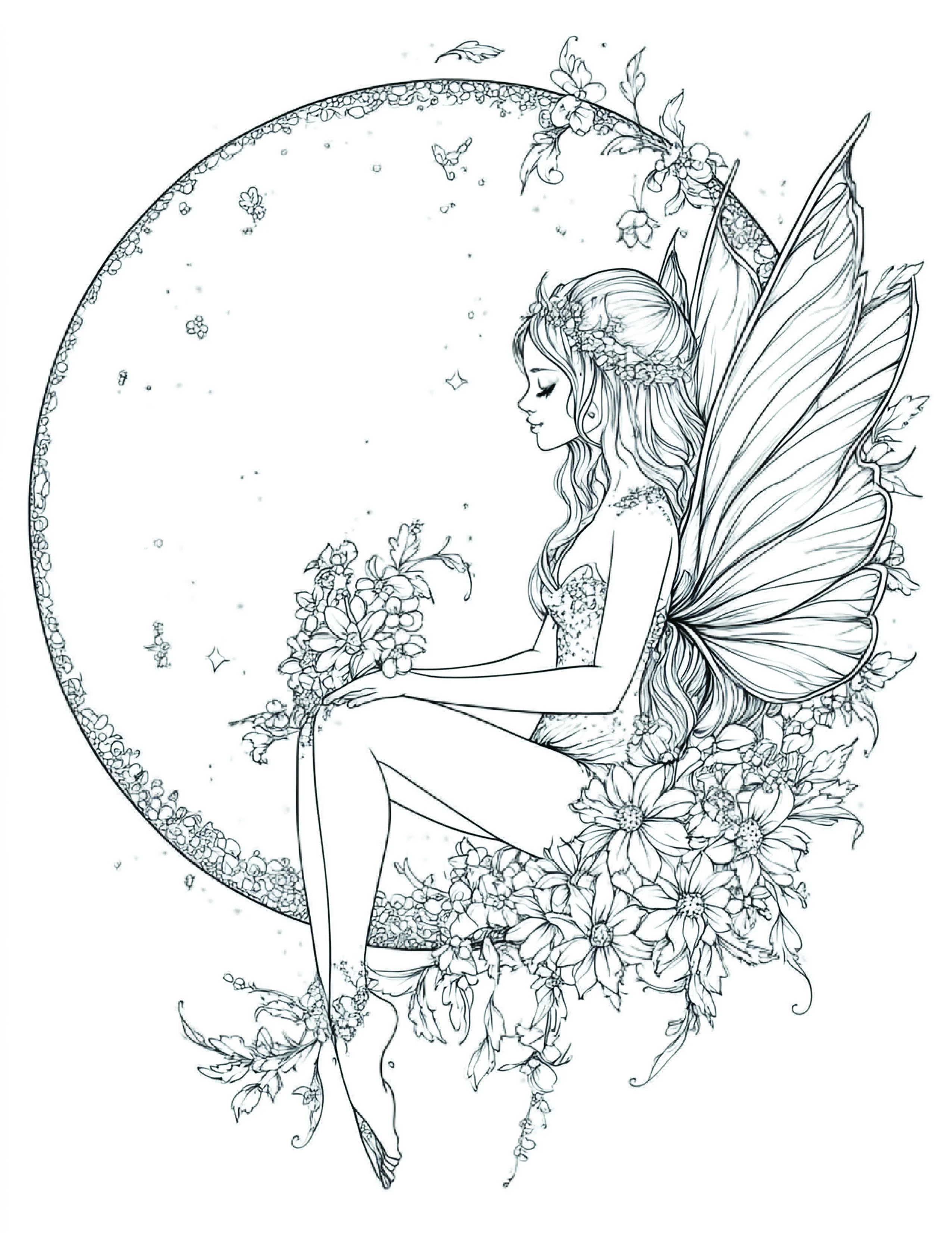 Fada da Lua para colorir 177
