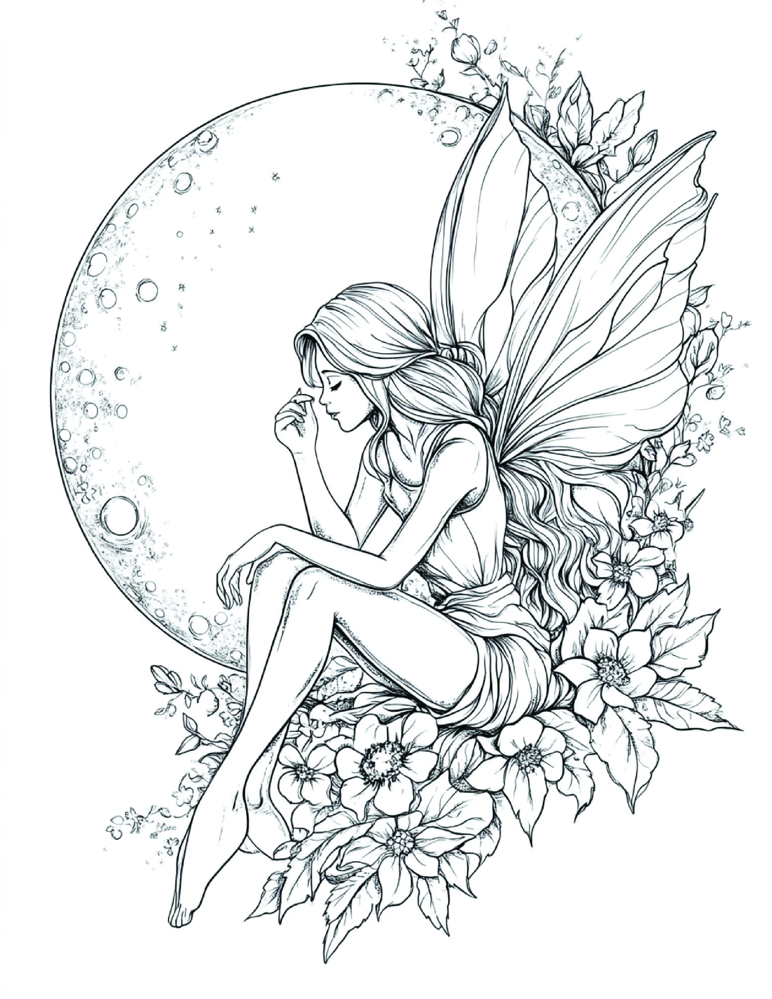 Fada da Lua para colorir 178