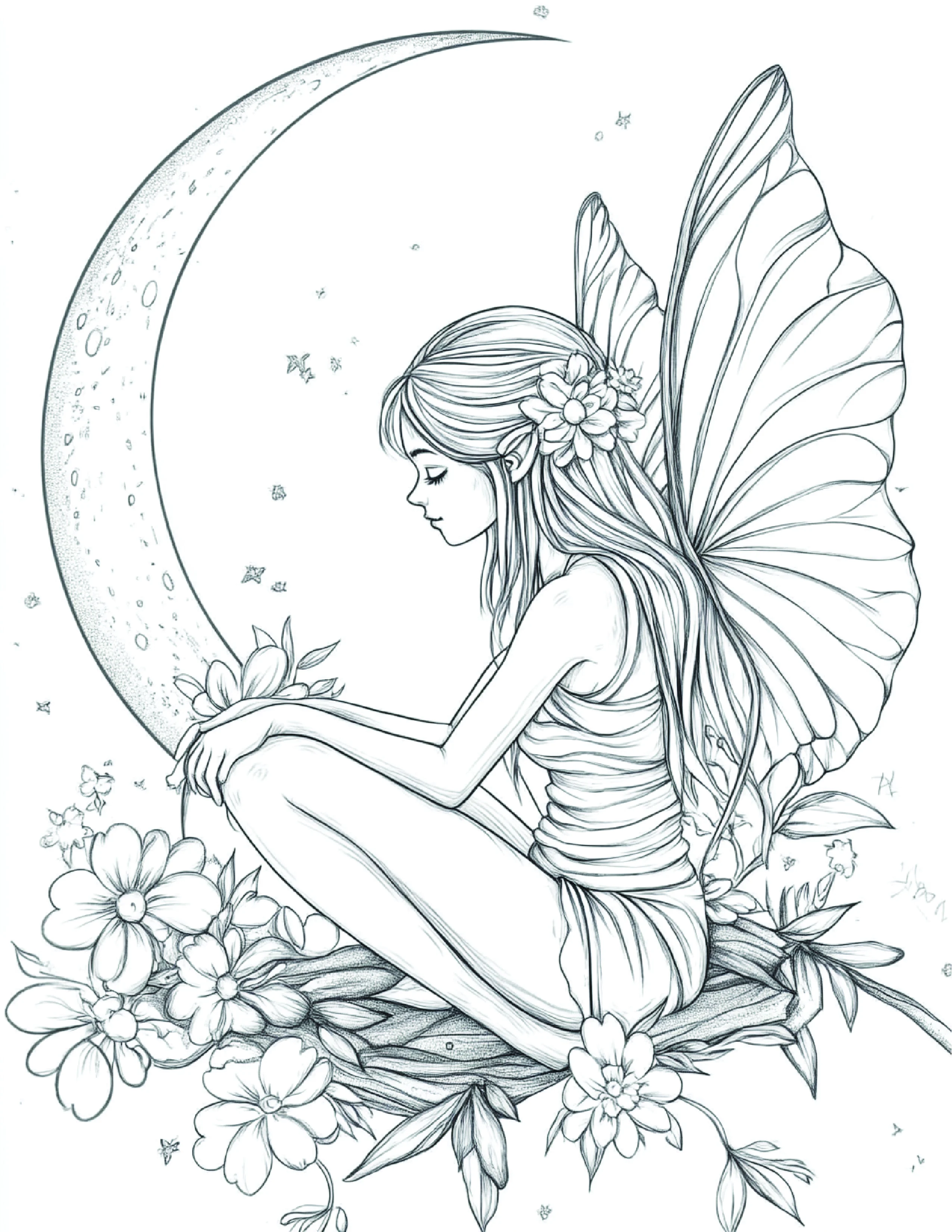 Fada da Lua para colorir 179
