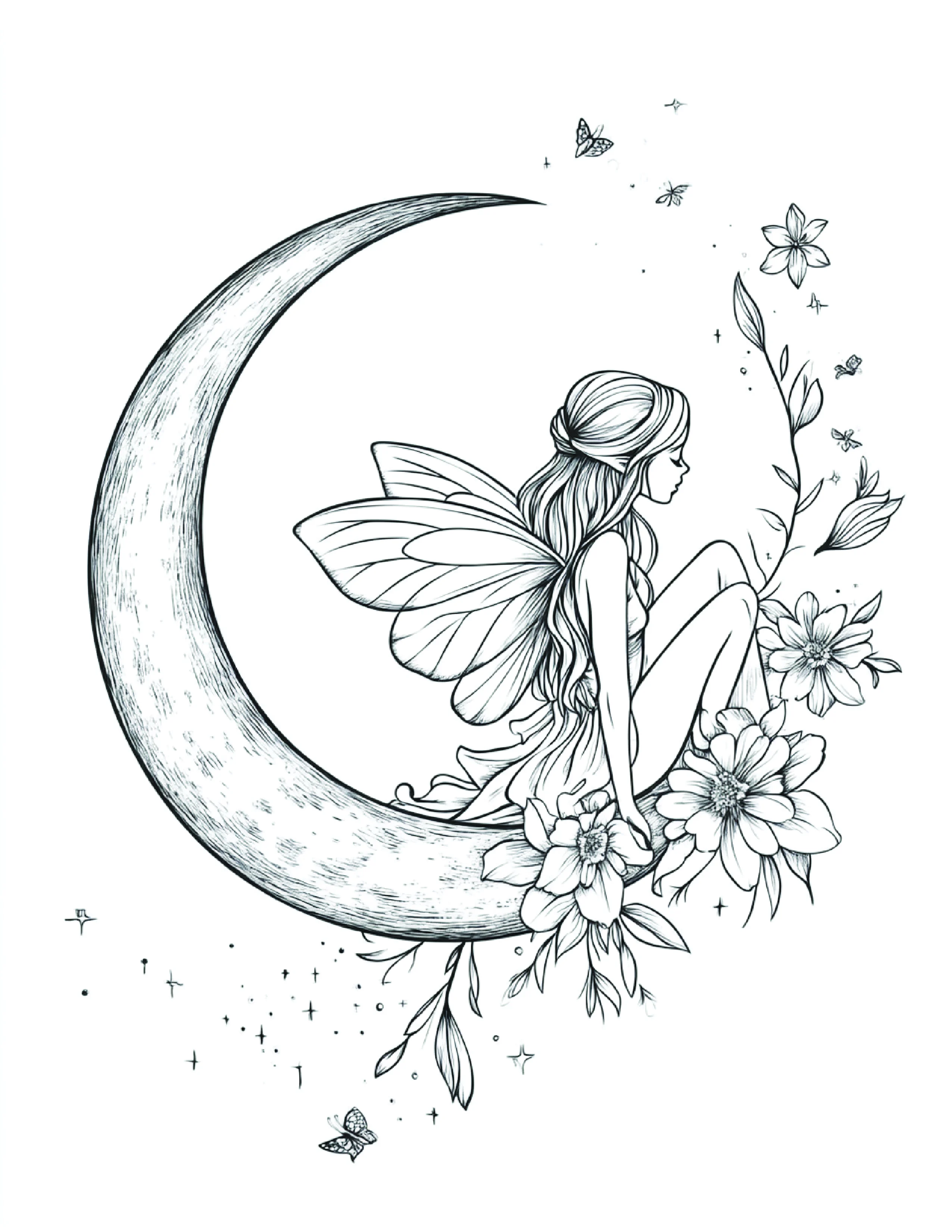 Fada da Lua para colorir 182