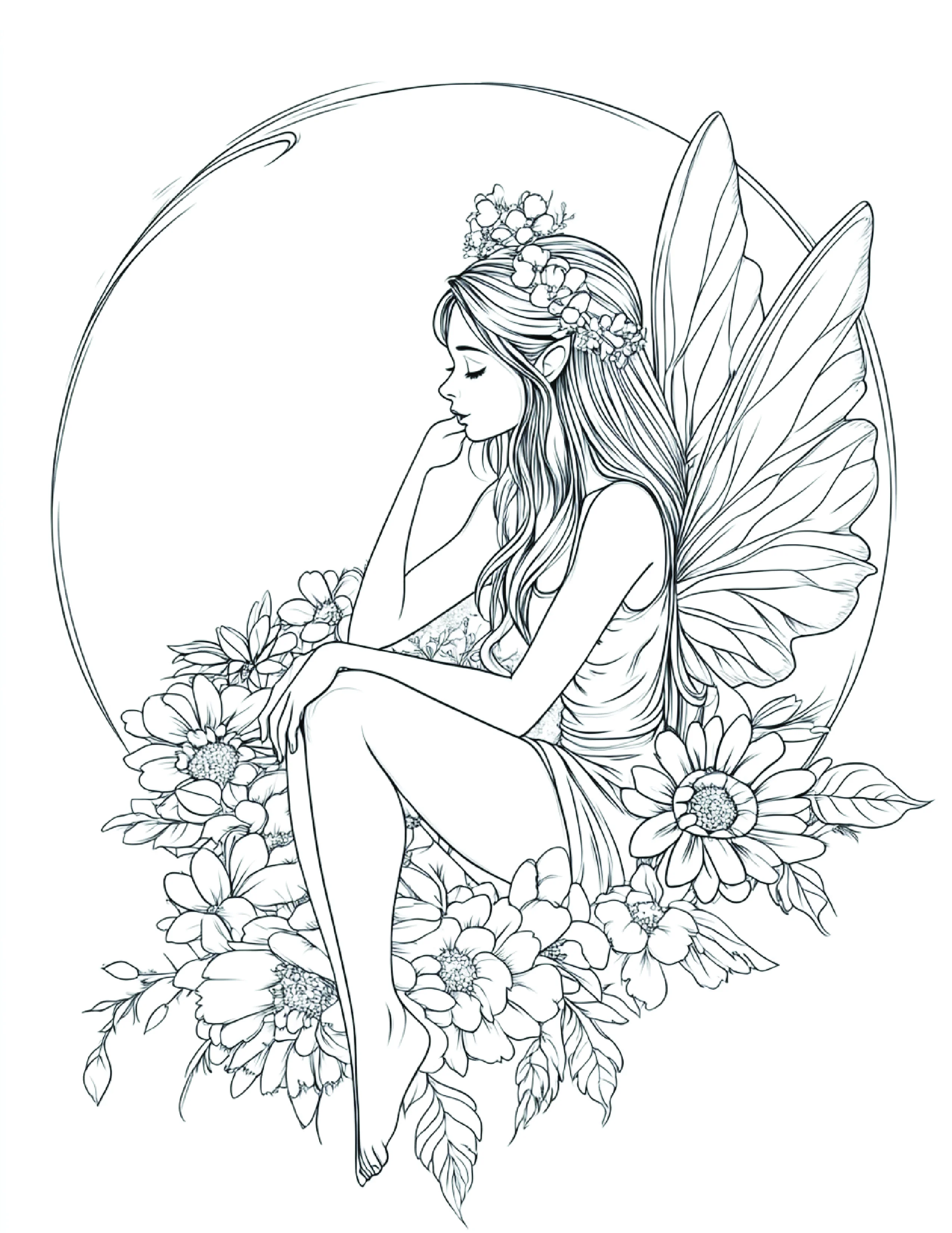 Fada da Lua para colorir 186