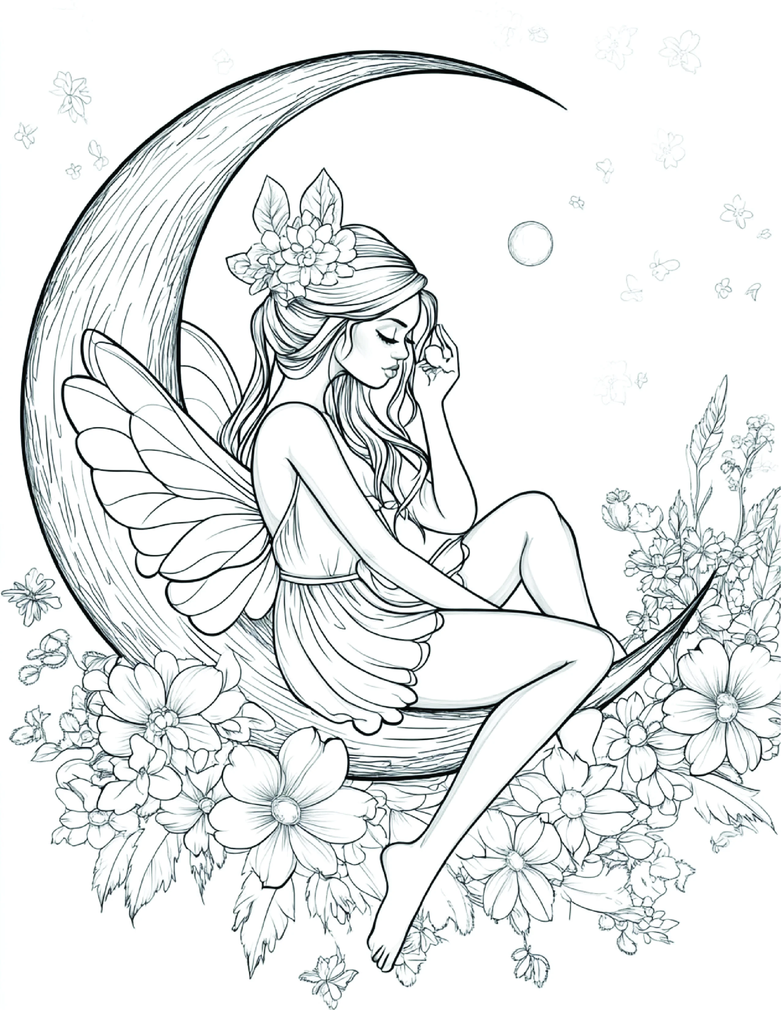 Fada da Lua para colorir 187