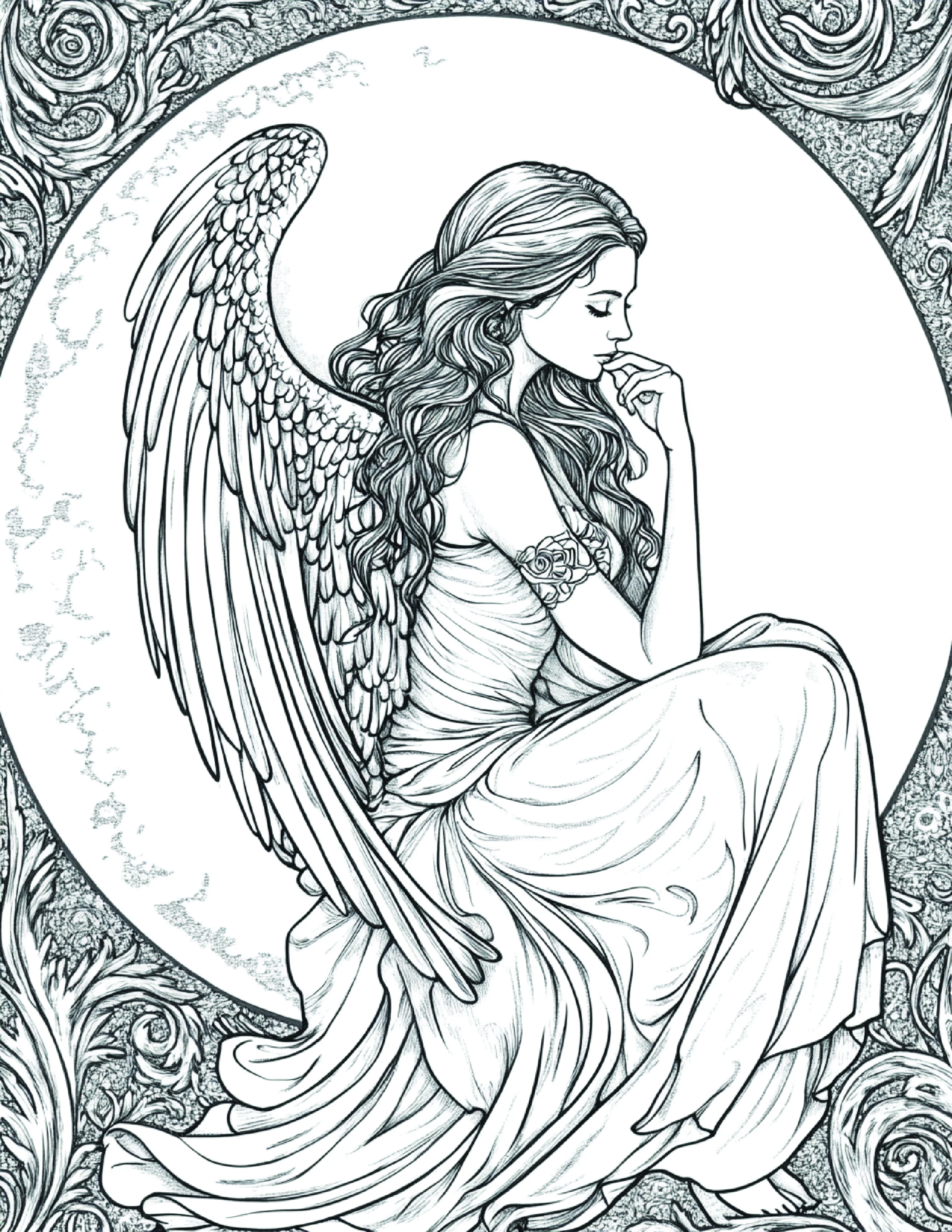 Fada da Lua para colorir 19
