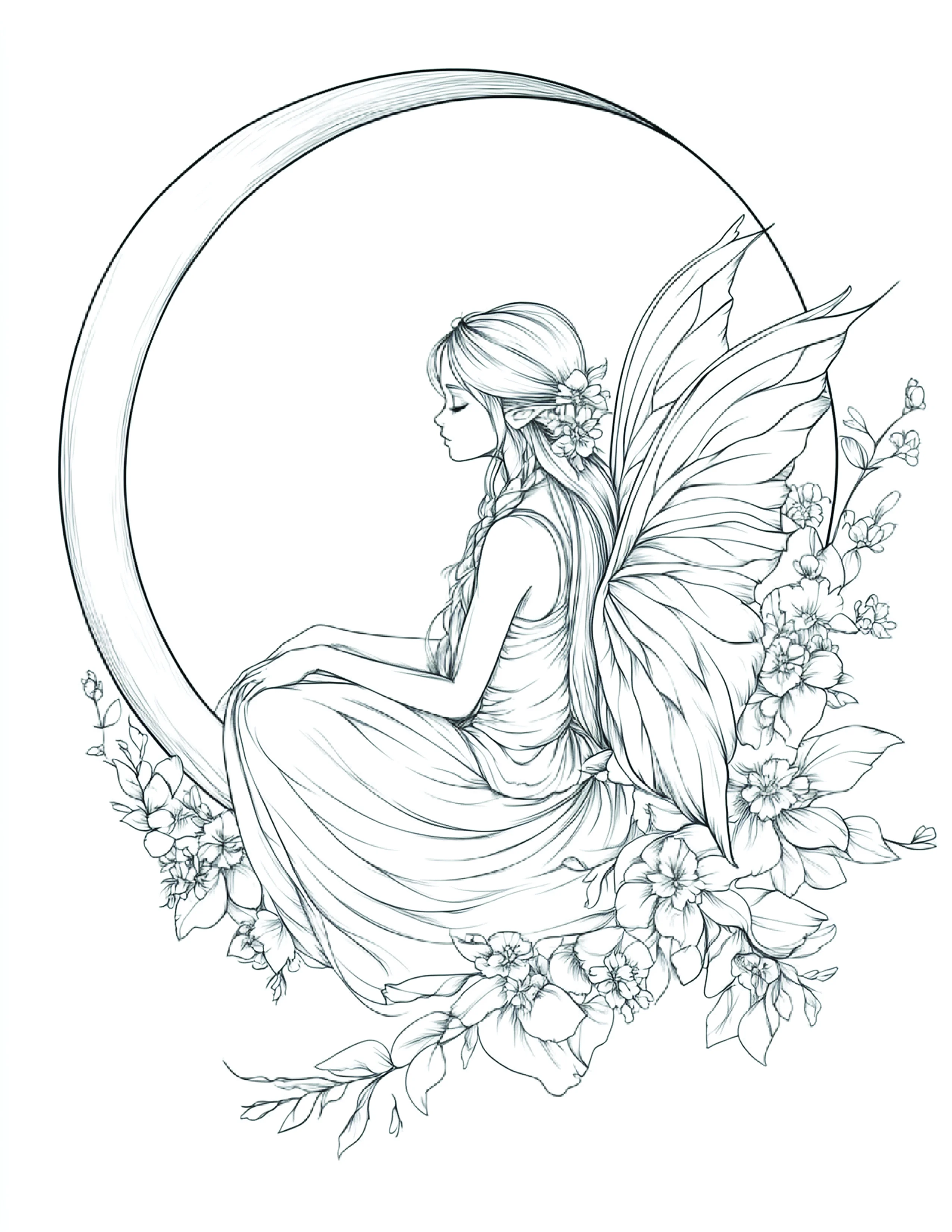 Fada da Lua para colorir 191