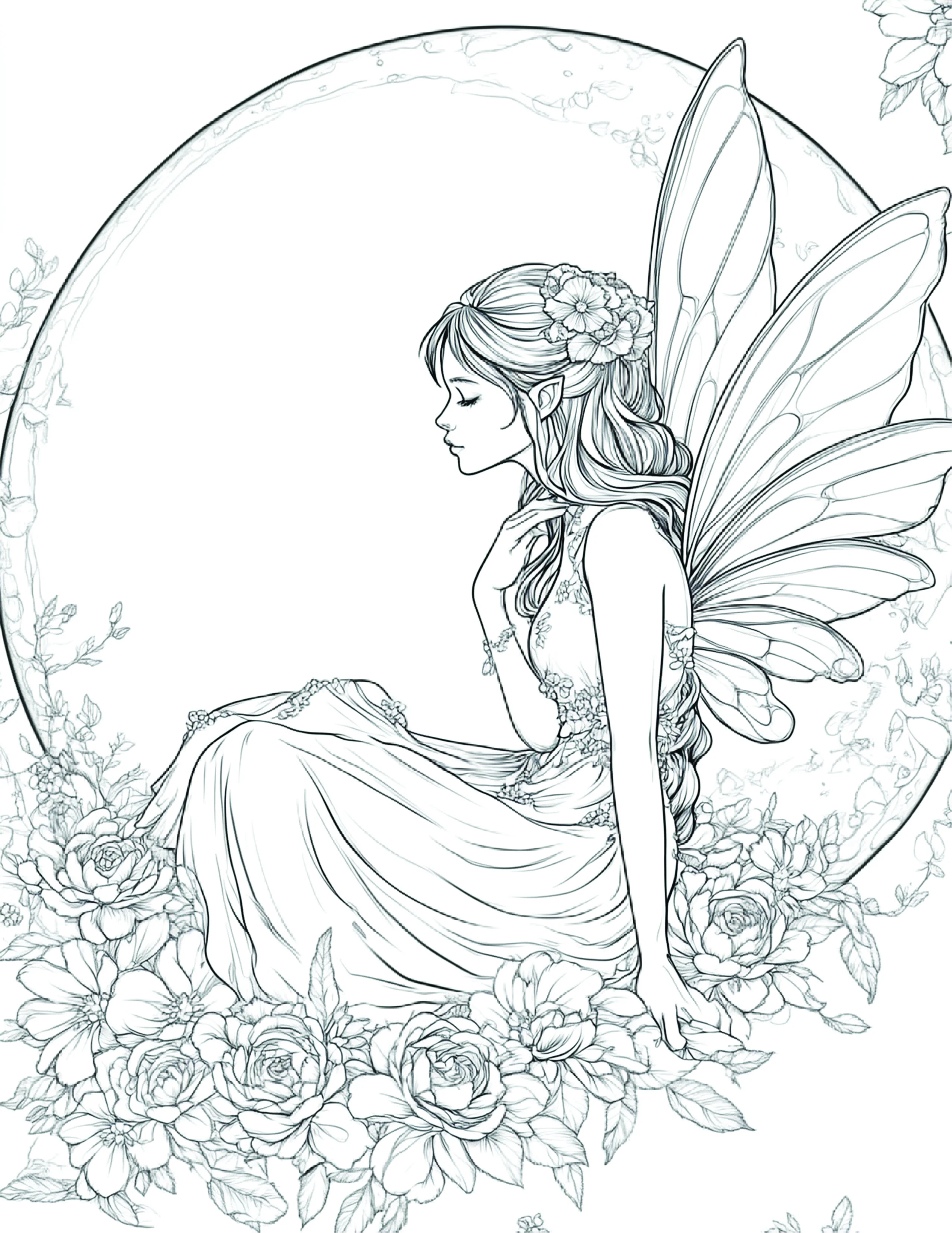 Fada da Lua para colorir 192