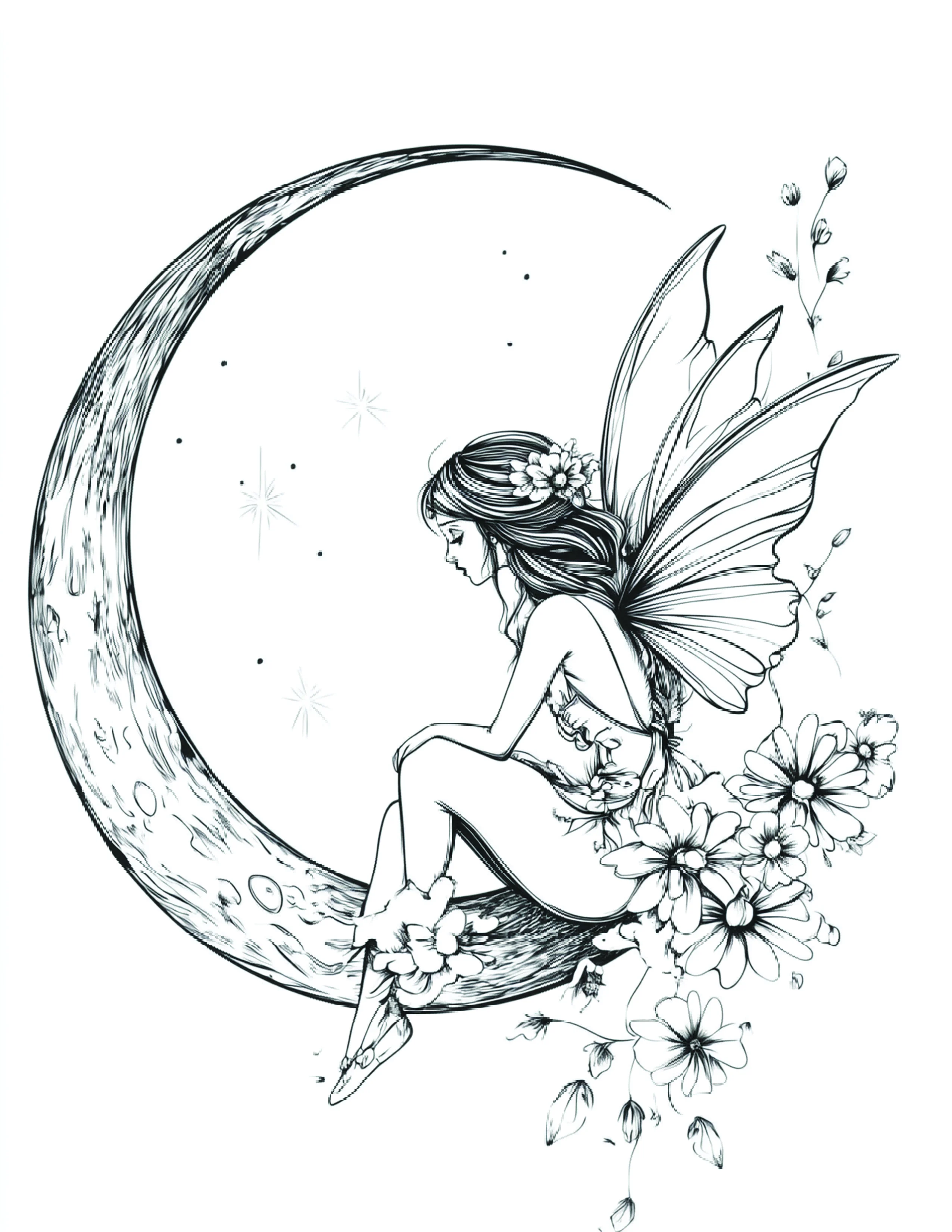 Fada da Lua para colorir 193