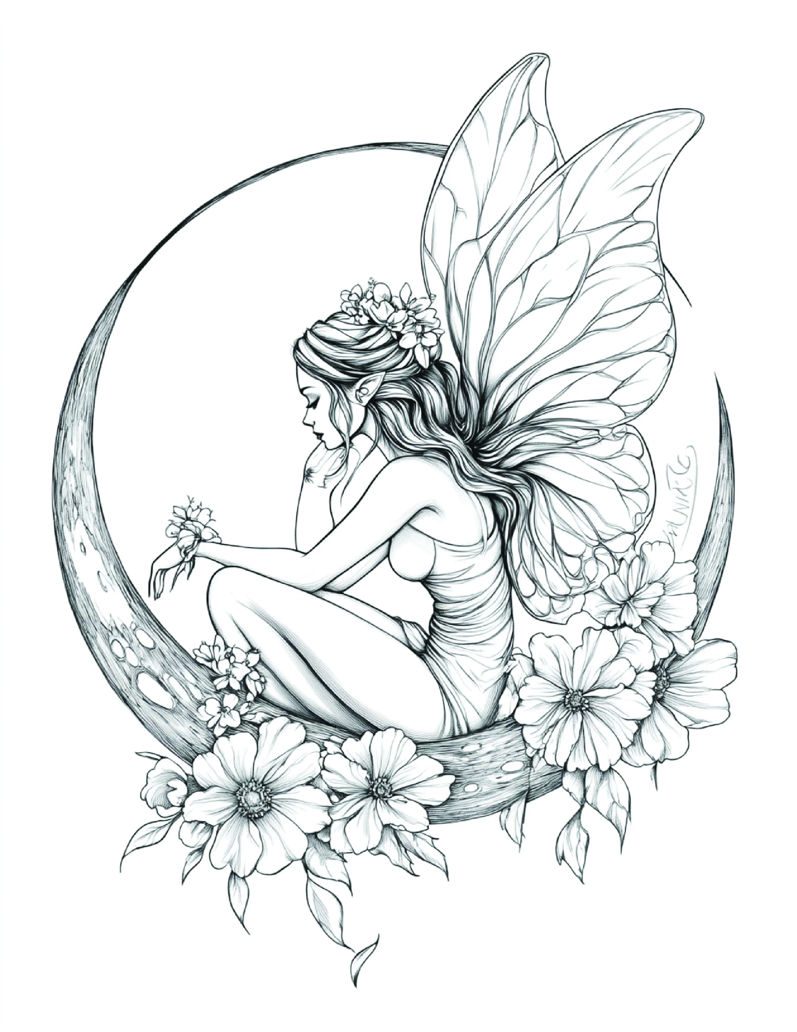 Fada da Lua para colorir 195