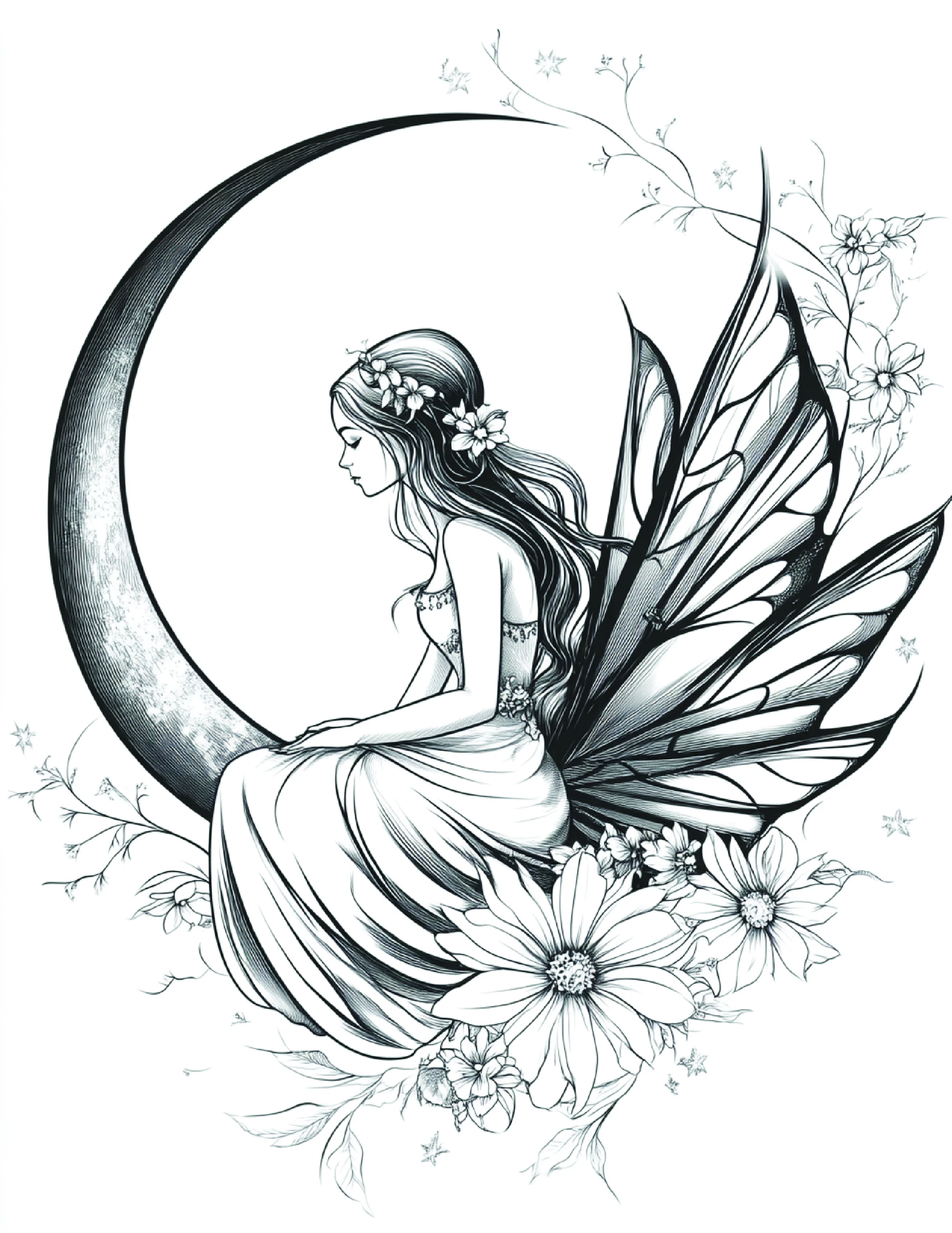 Fada da Lua para colorir 196