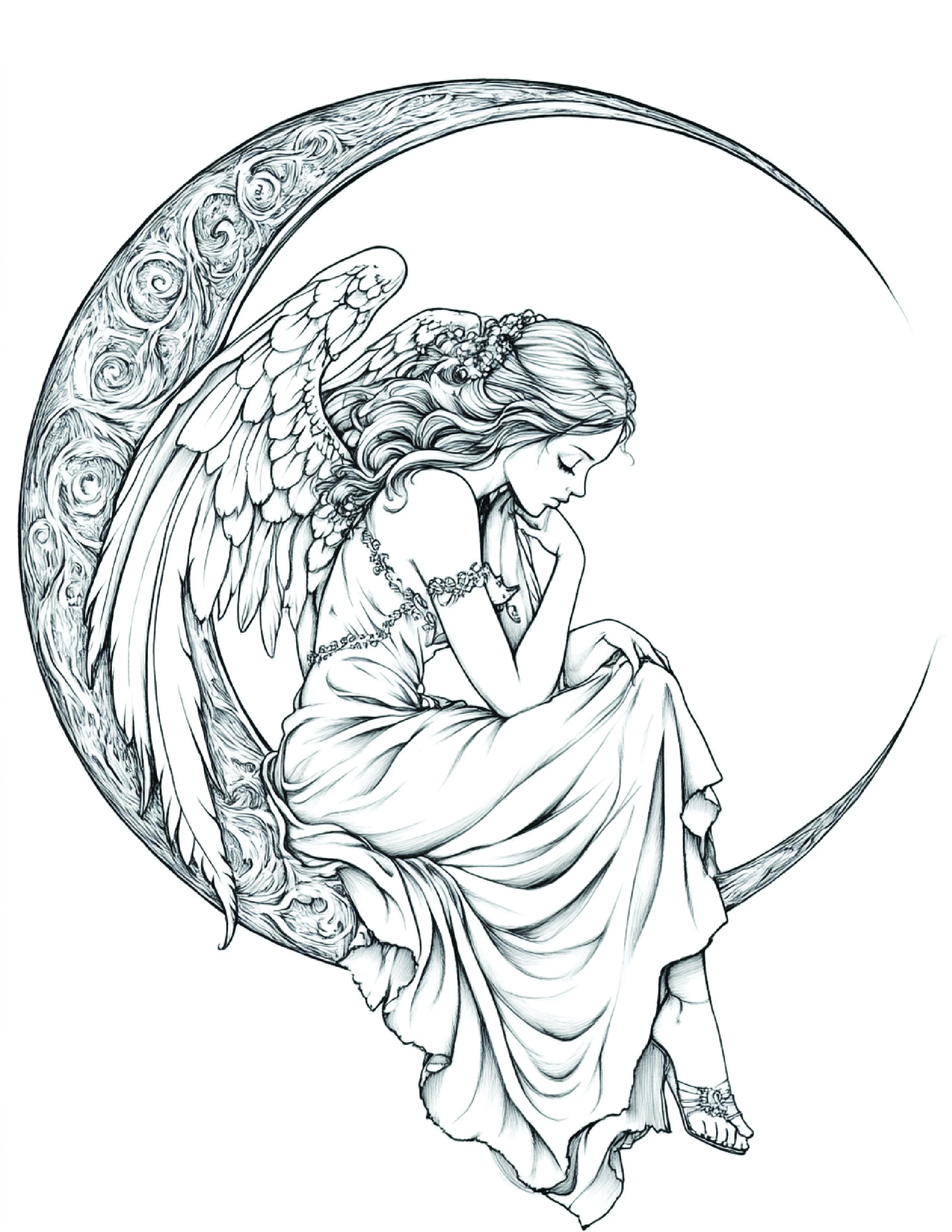 Fada da Lua para colorir 20