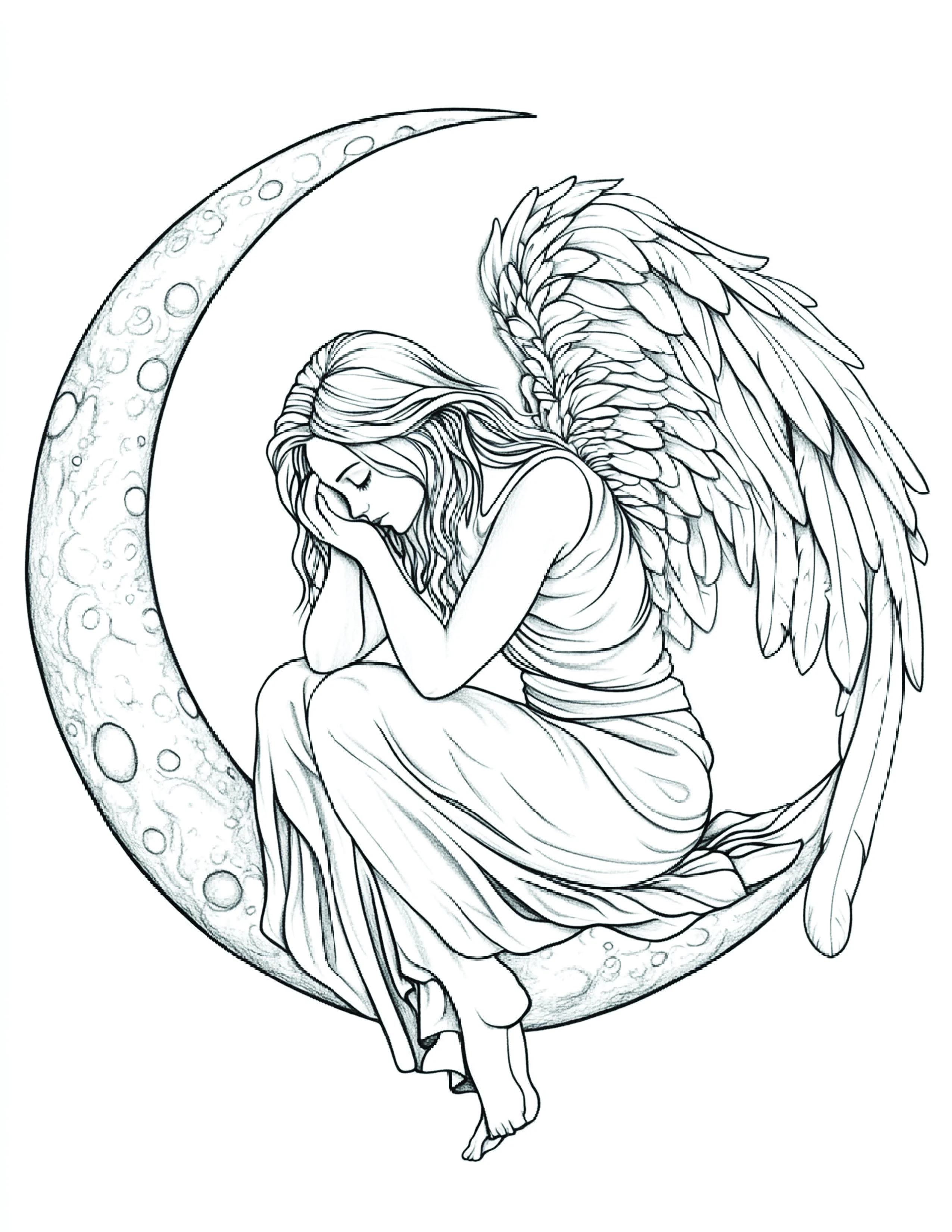 Fada da Lua para colorir 26