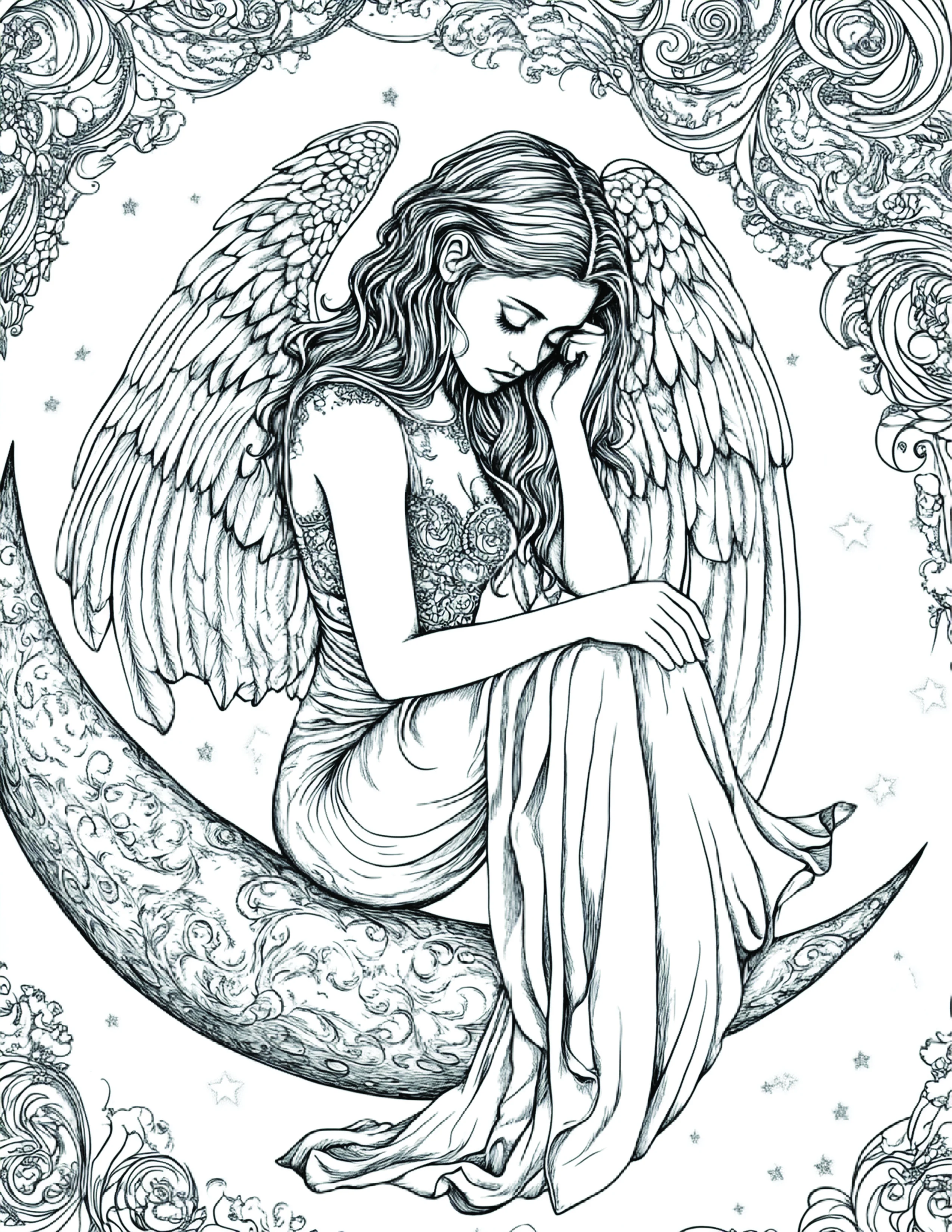 Fada da Lua para colorir 29