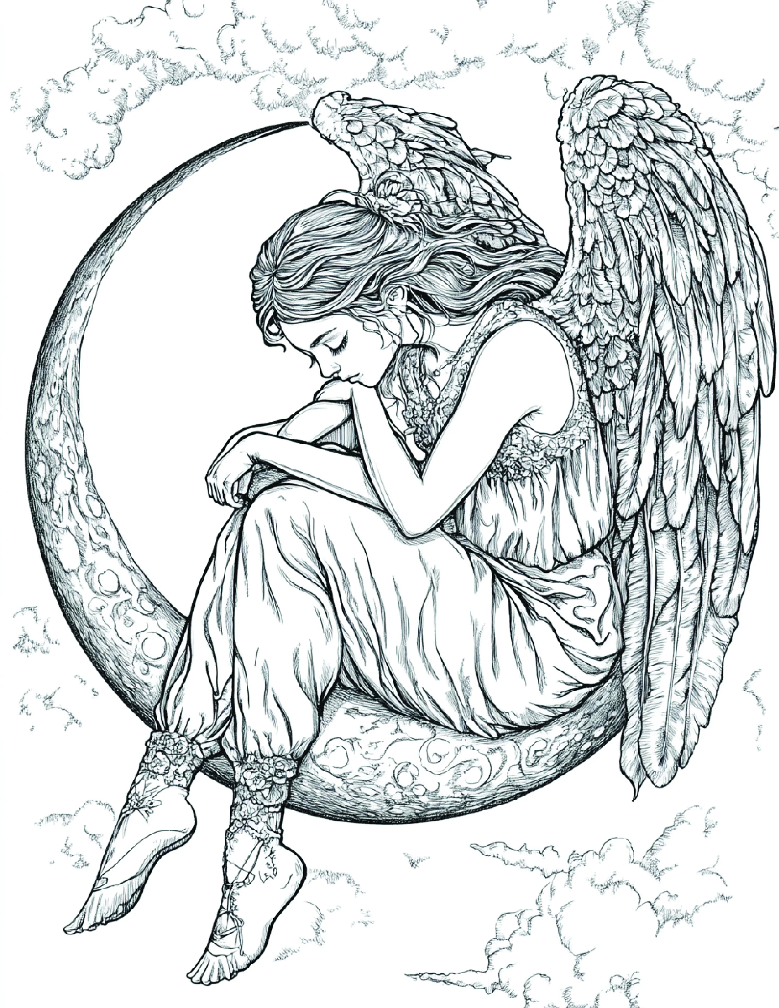 Fada da Lua para colorir 33