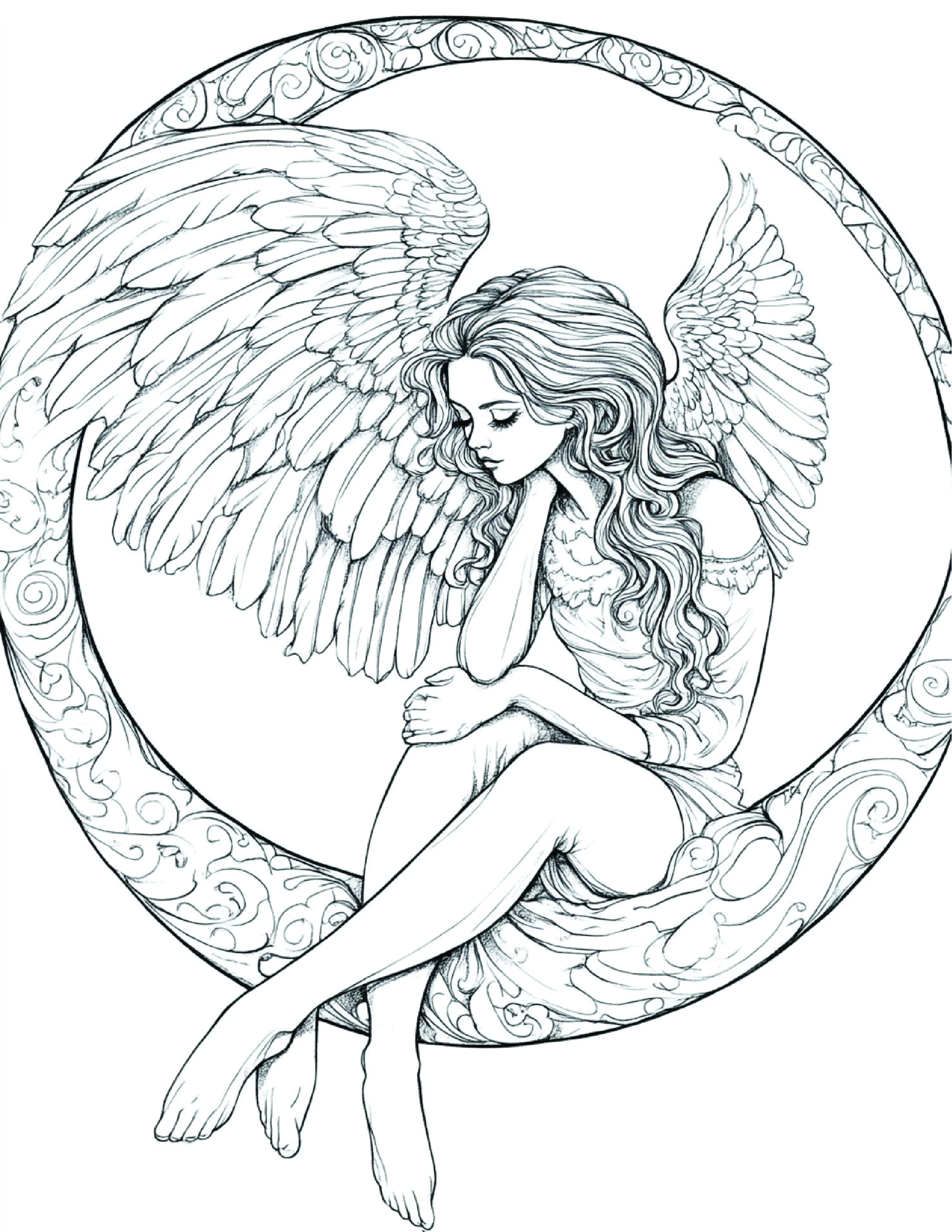 Fada da Lua para colorir 39