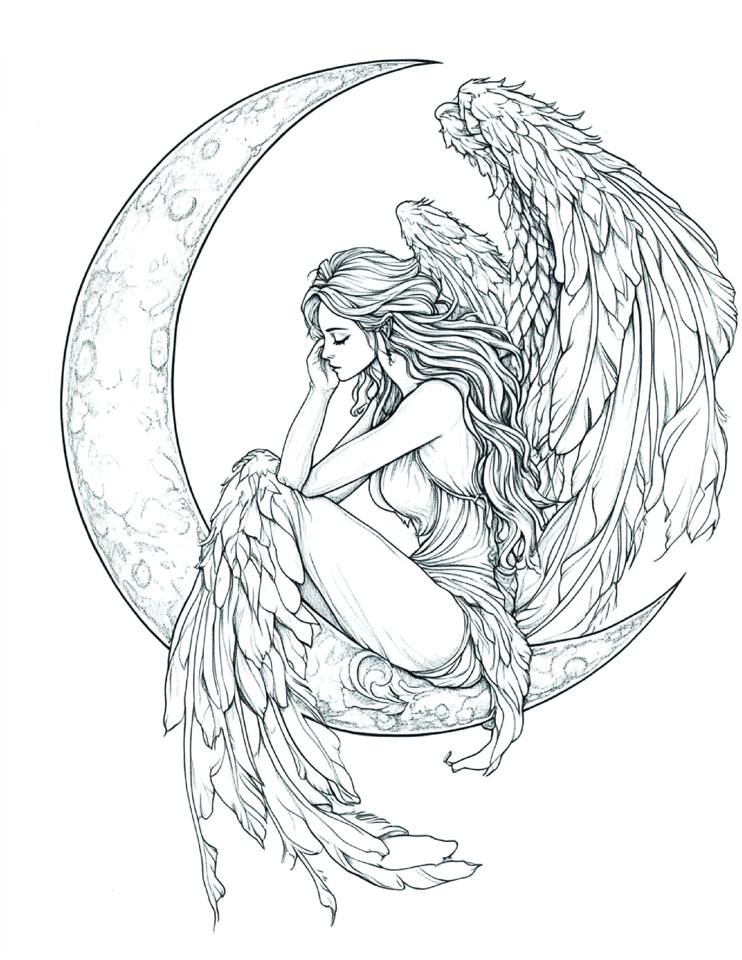 Fada da Lua para colorir 42