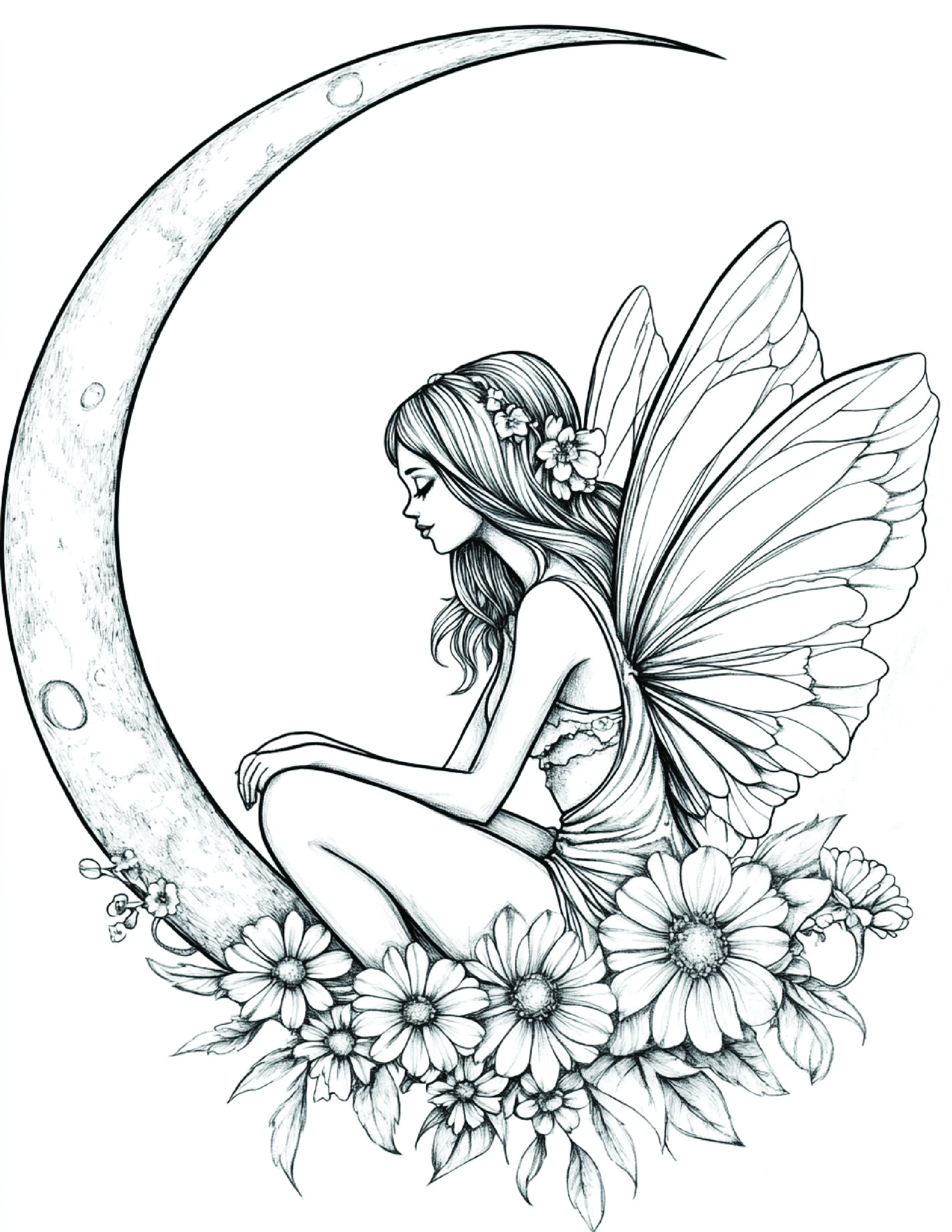 Fada da Lua para colorir 45