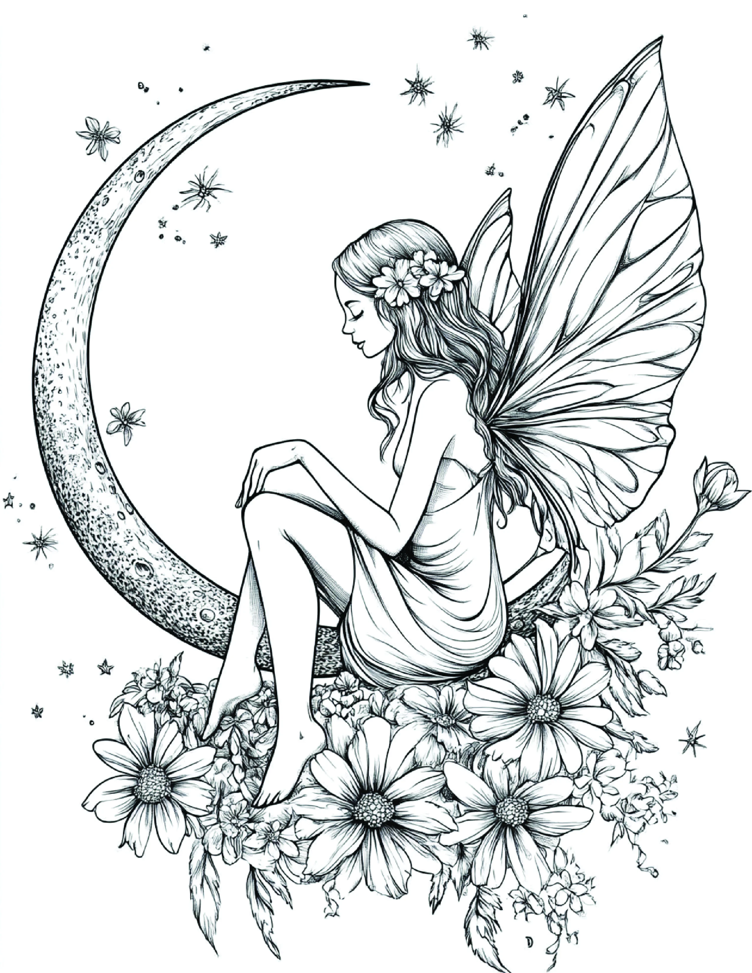 Fada da Lua para colorir 46