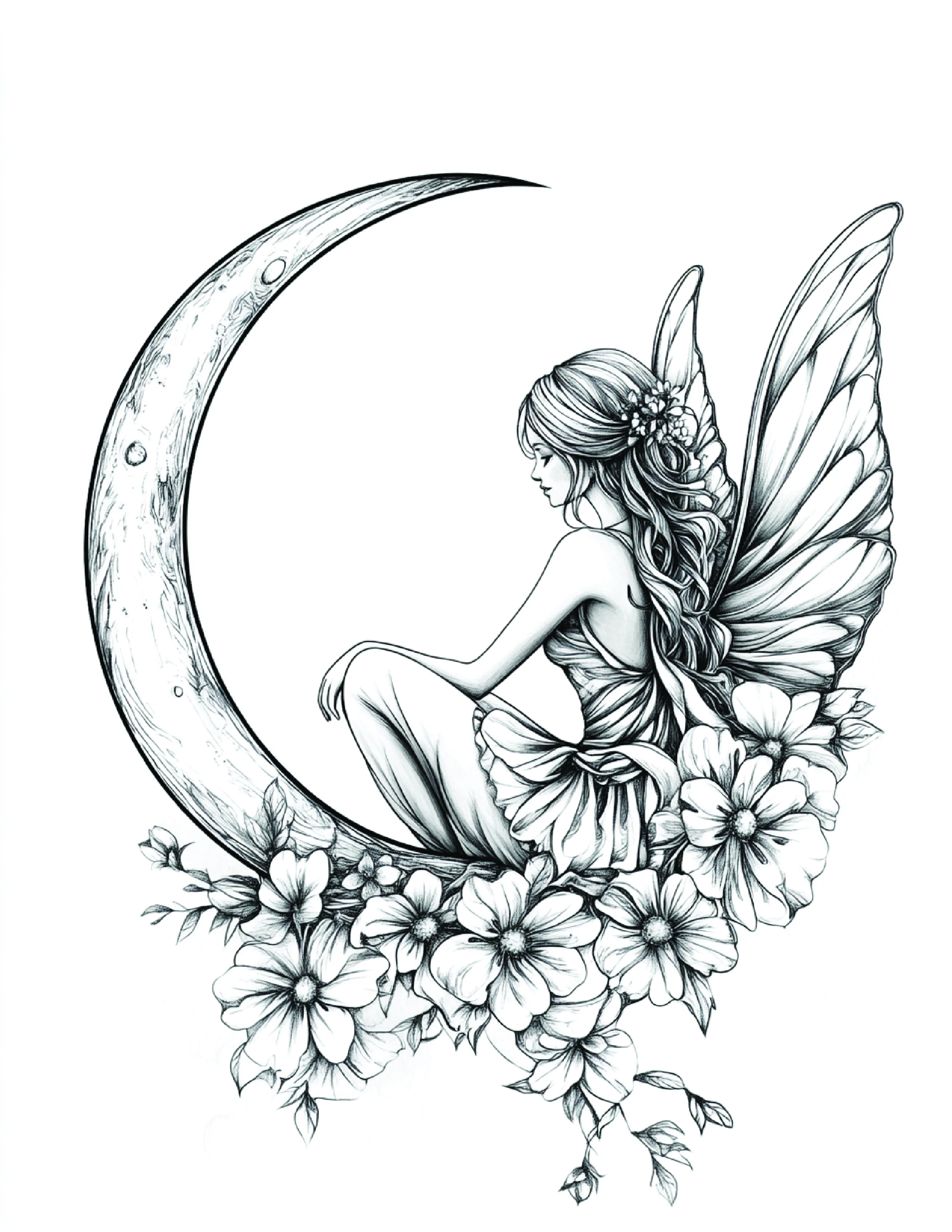 Fada da Lua para colorir 47