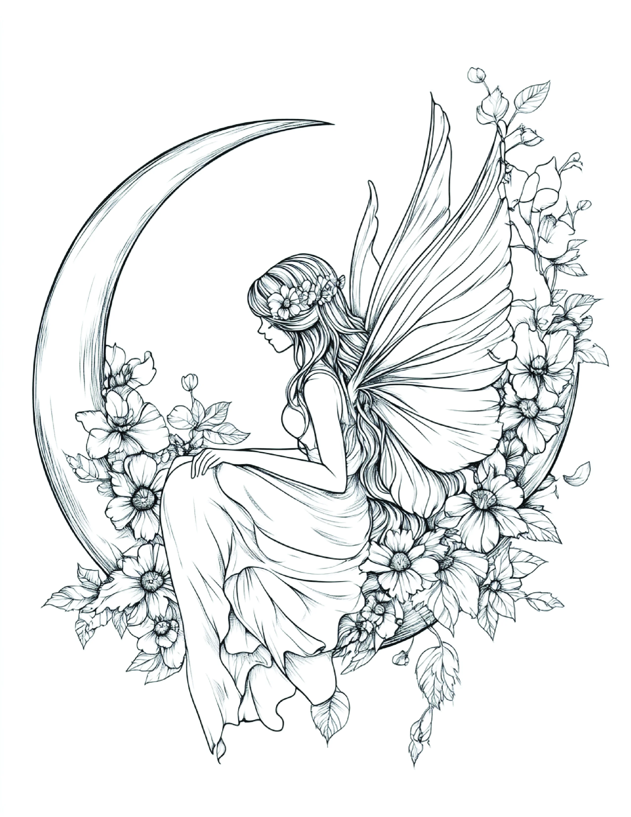 Fada da Lua para colorir 48