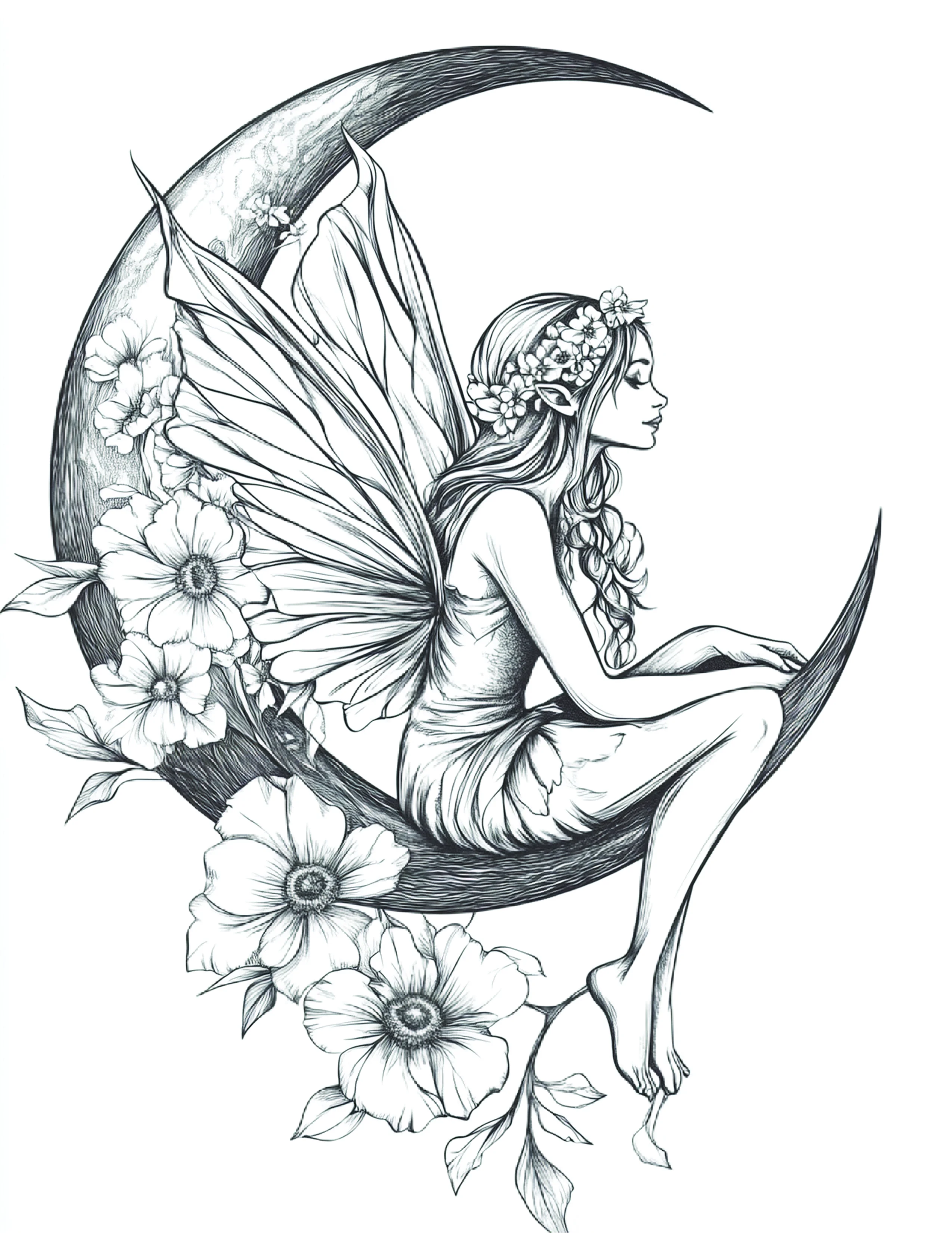 Fada da Lua para colorir 49