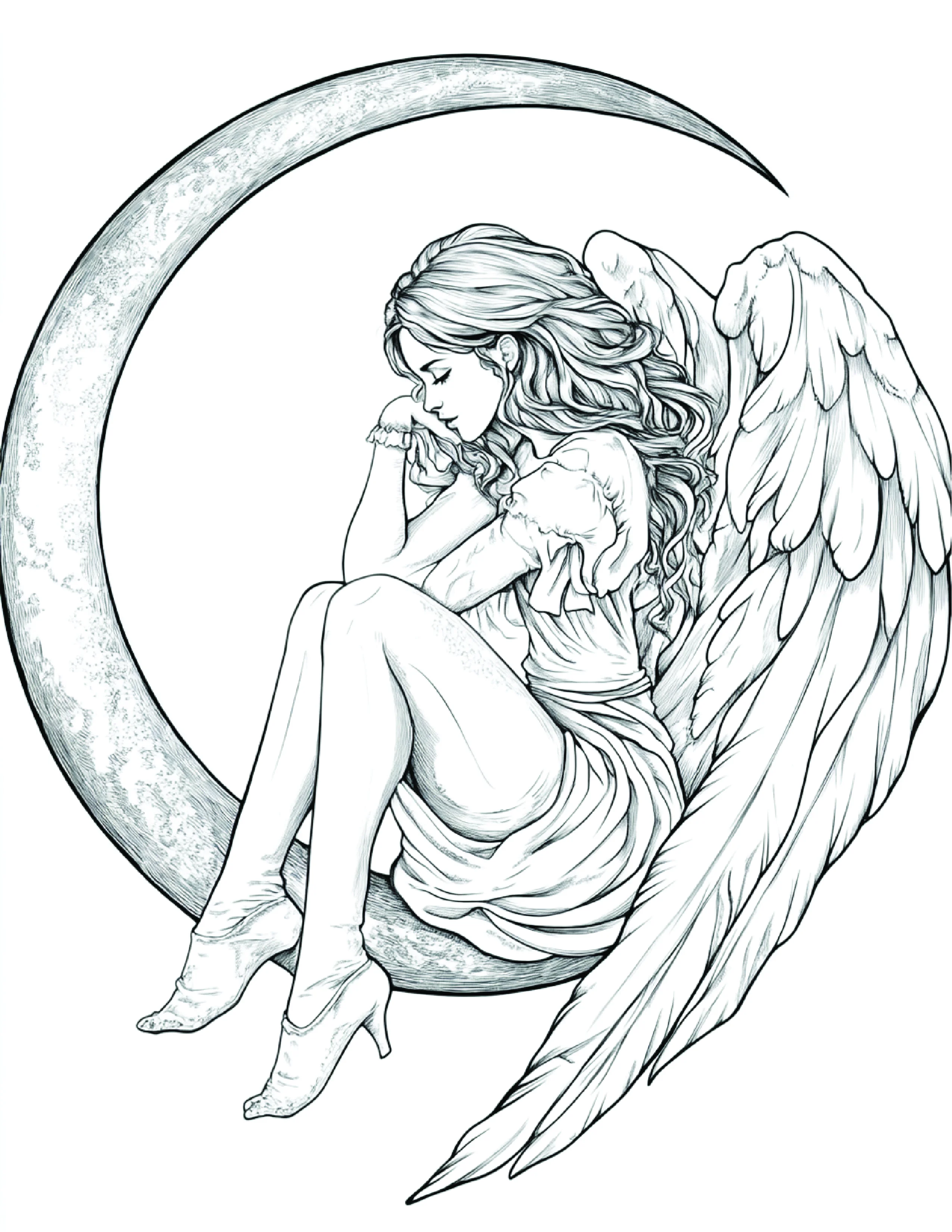Fada da Lua para colorir 5