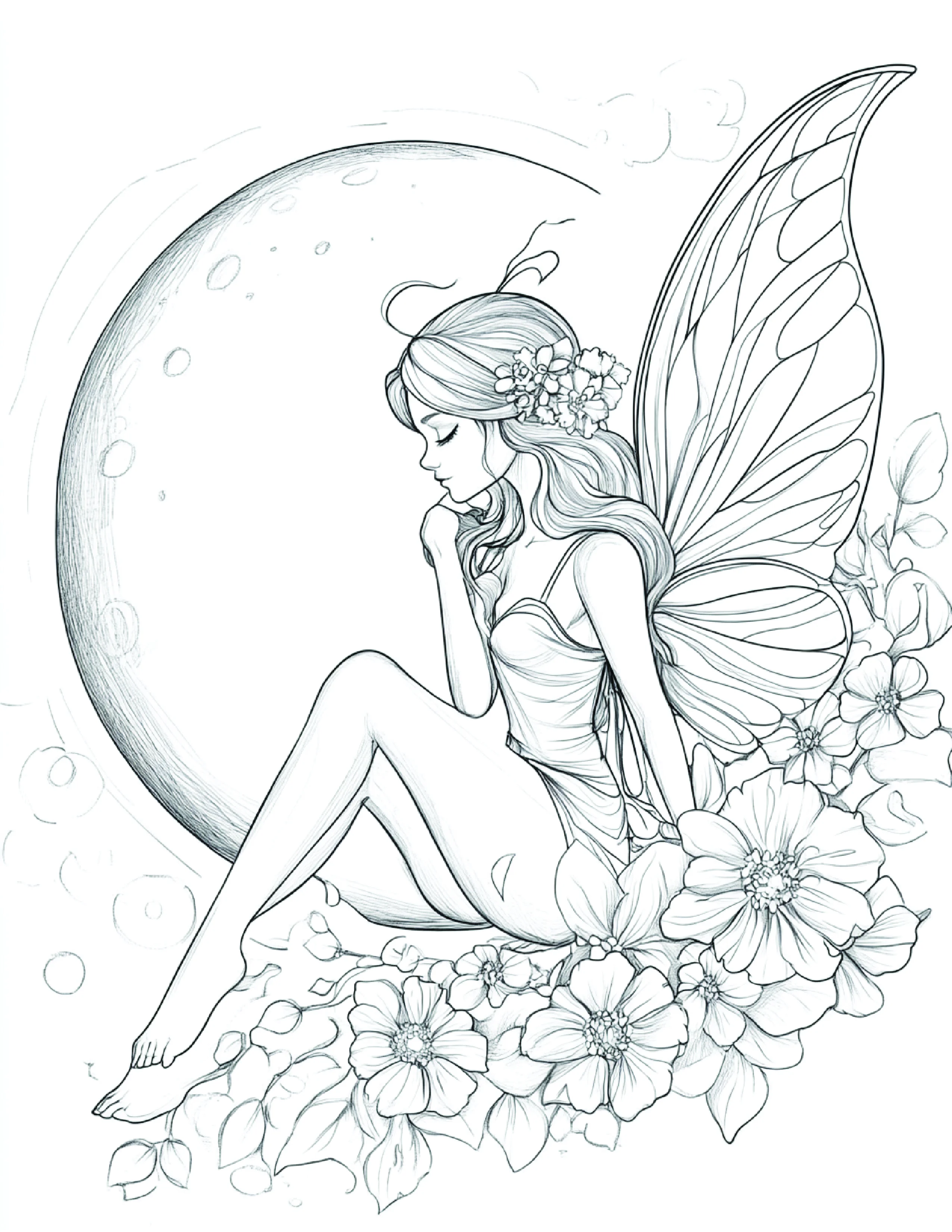 Fada da Lua para colorir 50