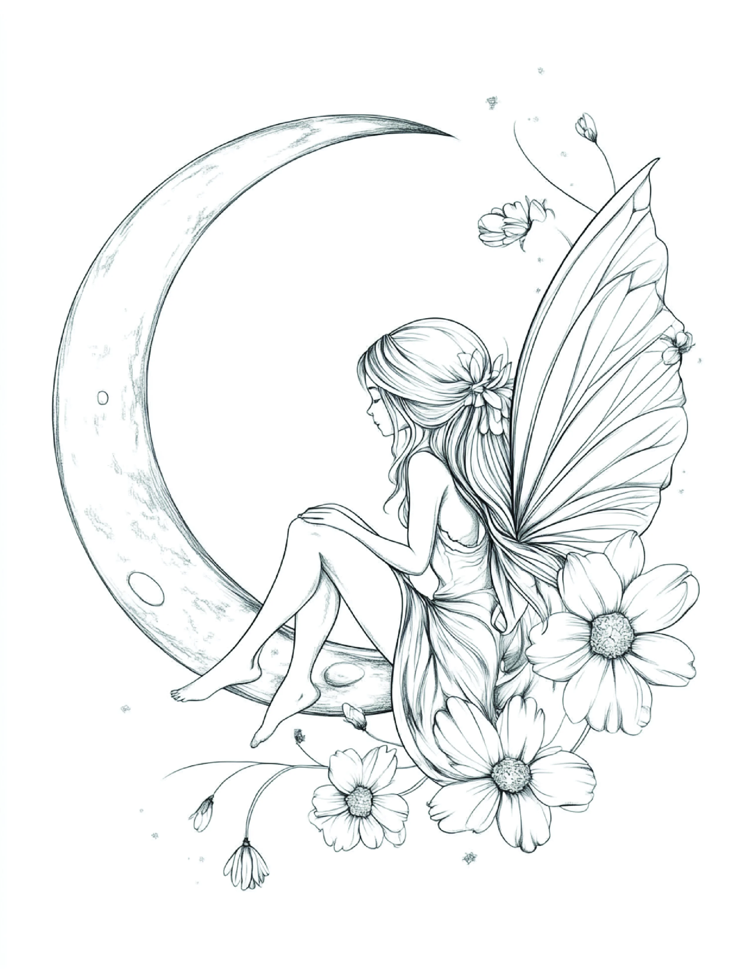 Fada da Lua para colorir 54