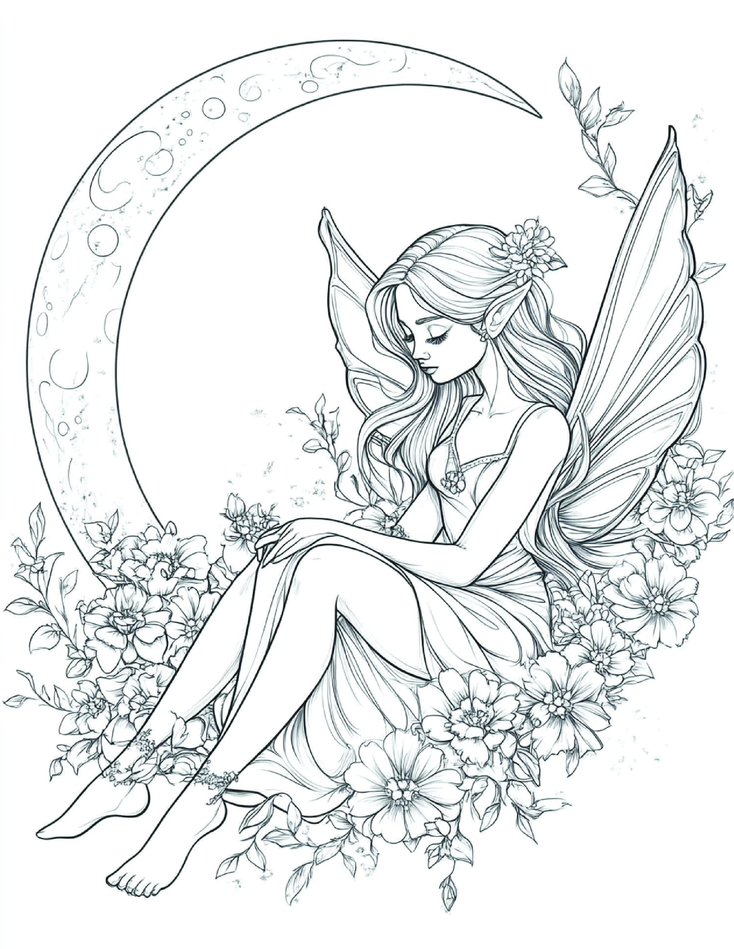 Fada da Lua para colorir 57