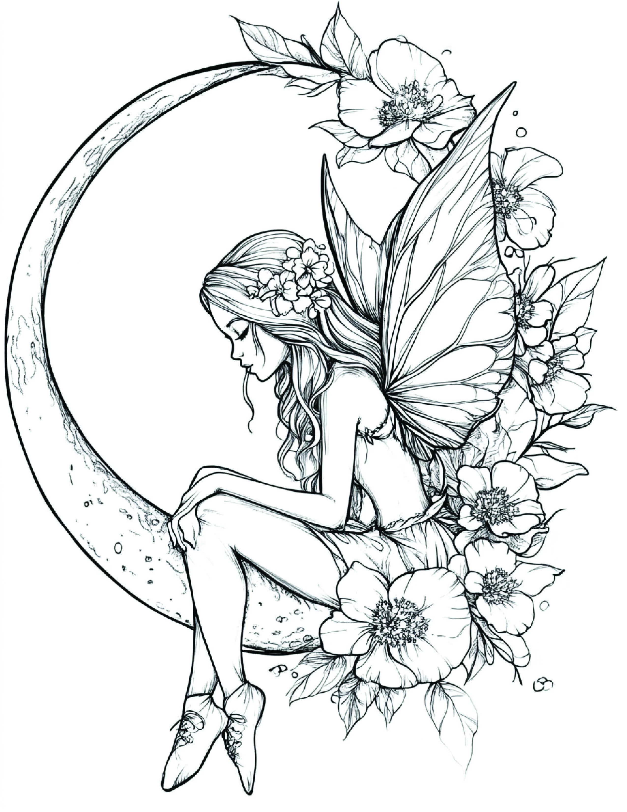 Fada da Lua para colorir 59