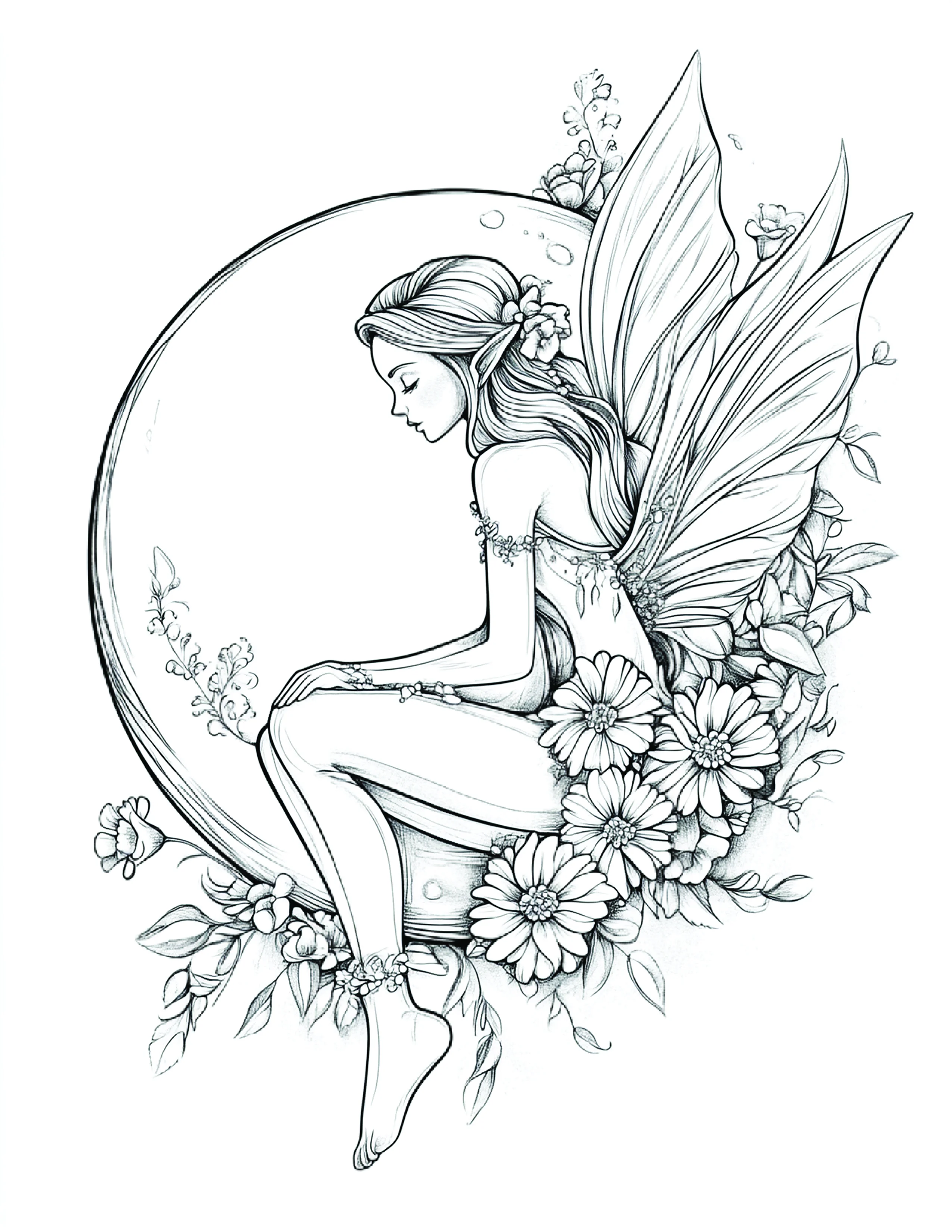 Fada da Lua para colorir 62