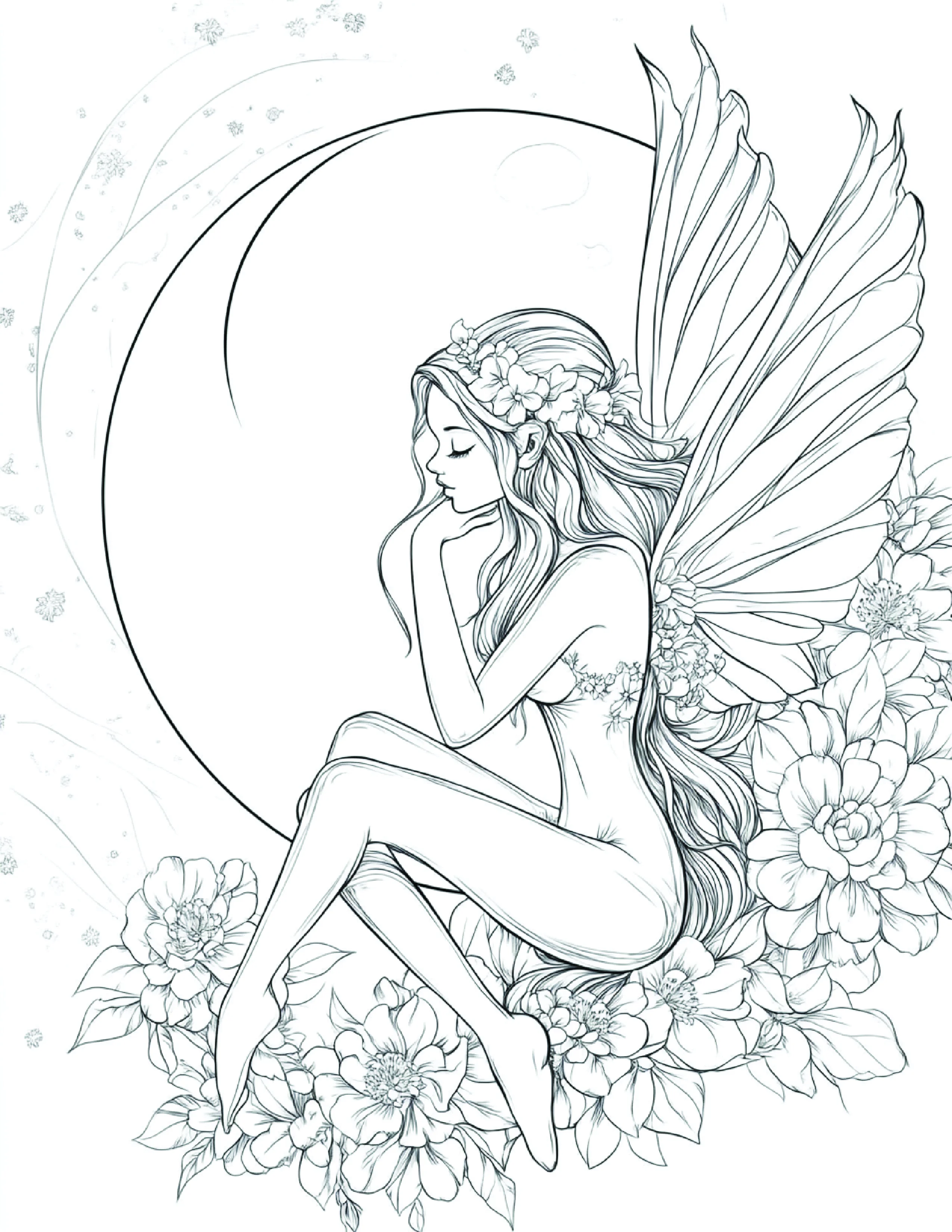 Fada da Lua para colorir 63