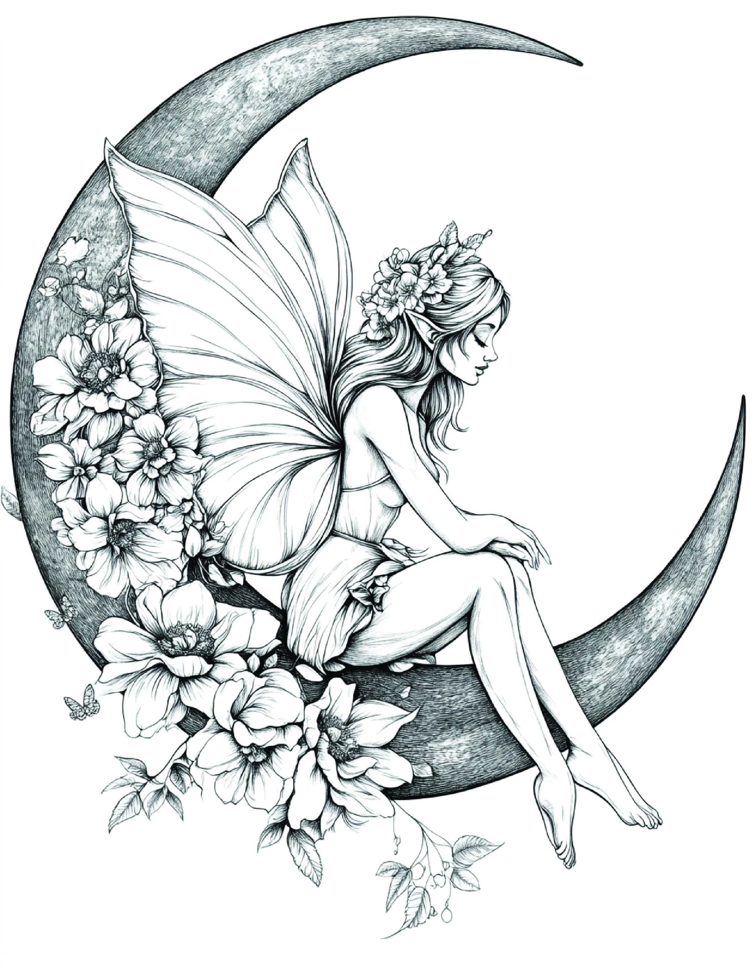Fada da Lua para colorir 66