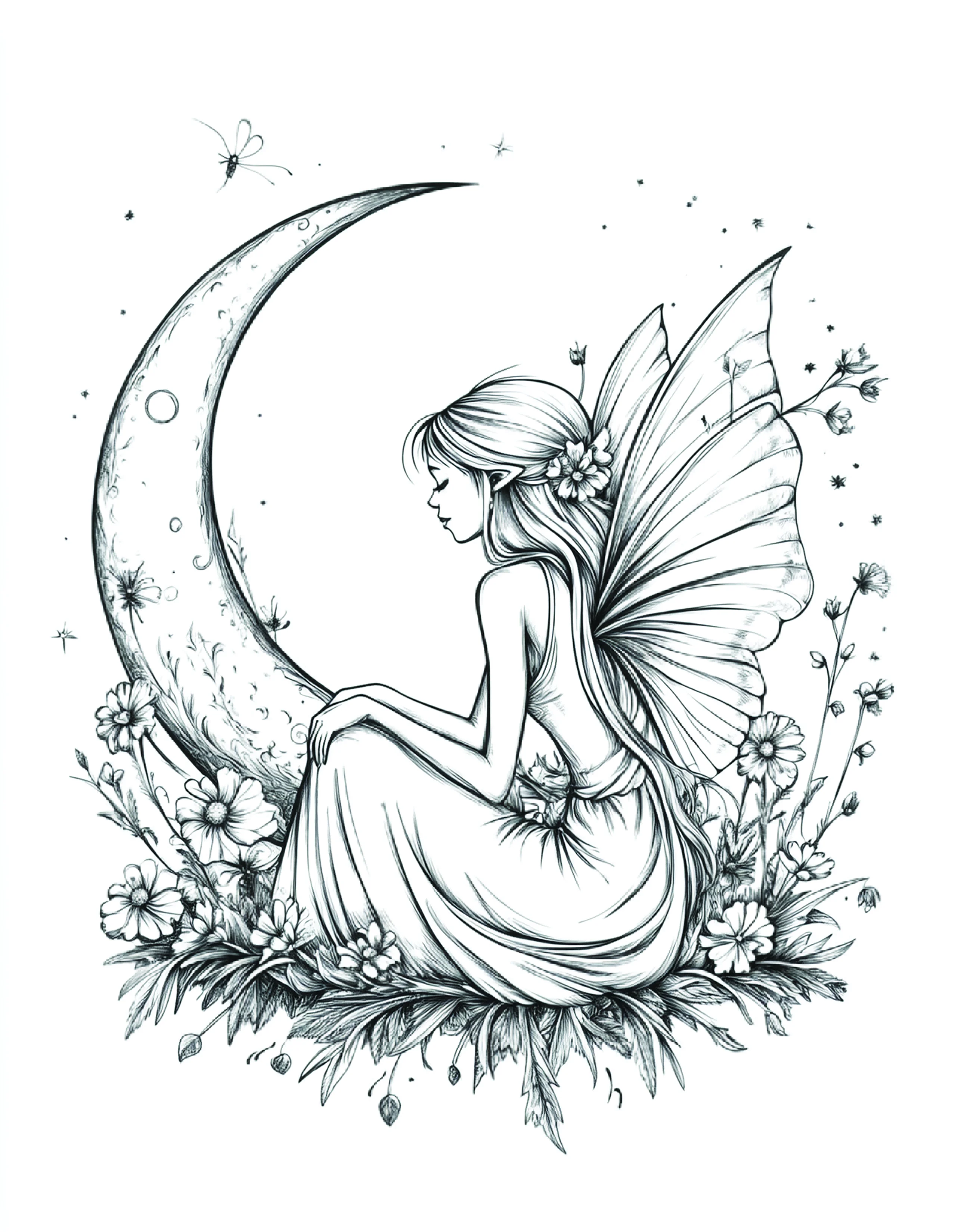 Fada da Lua para colorir 67