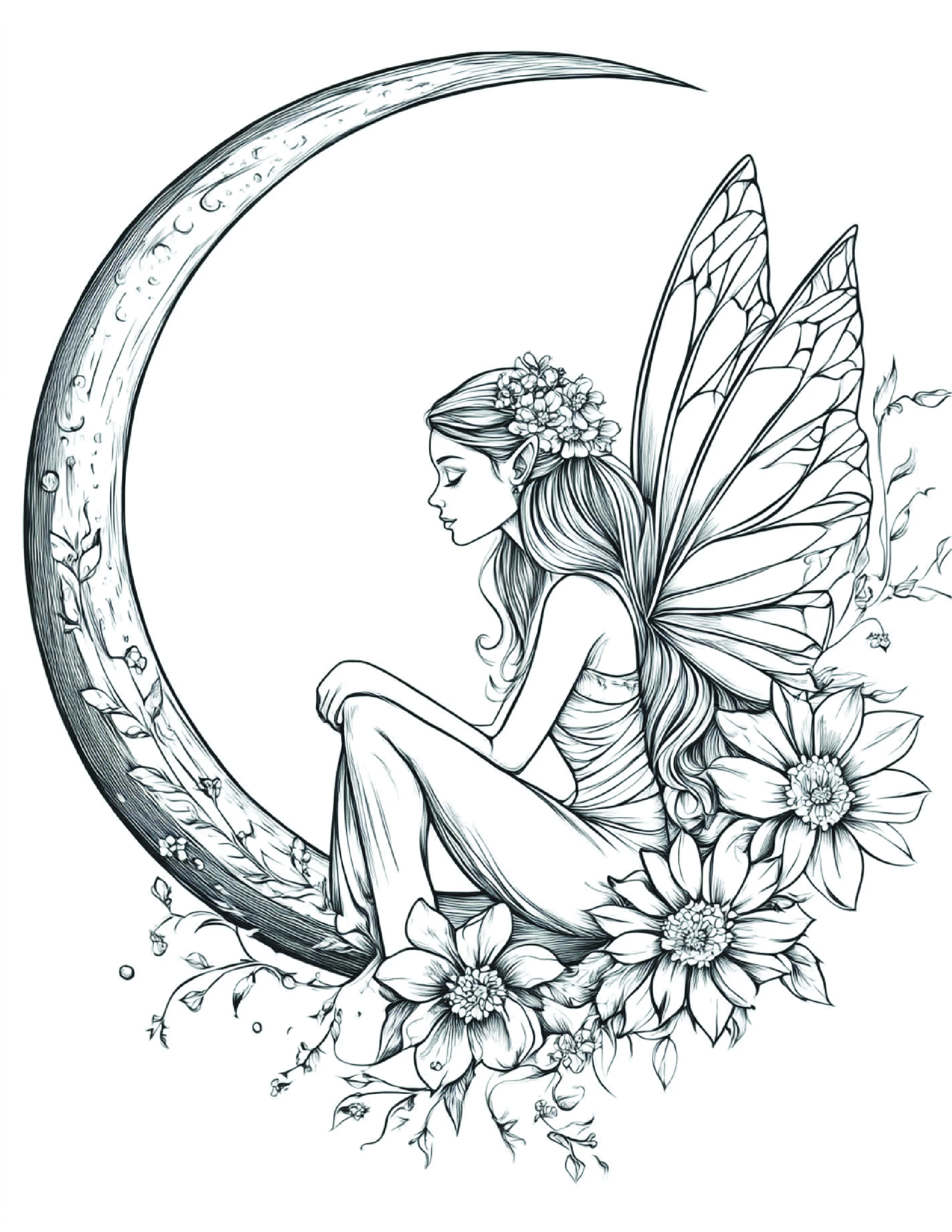 Fada da Lua para colorir 73