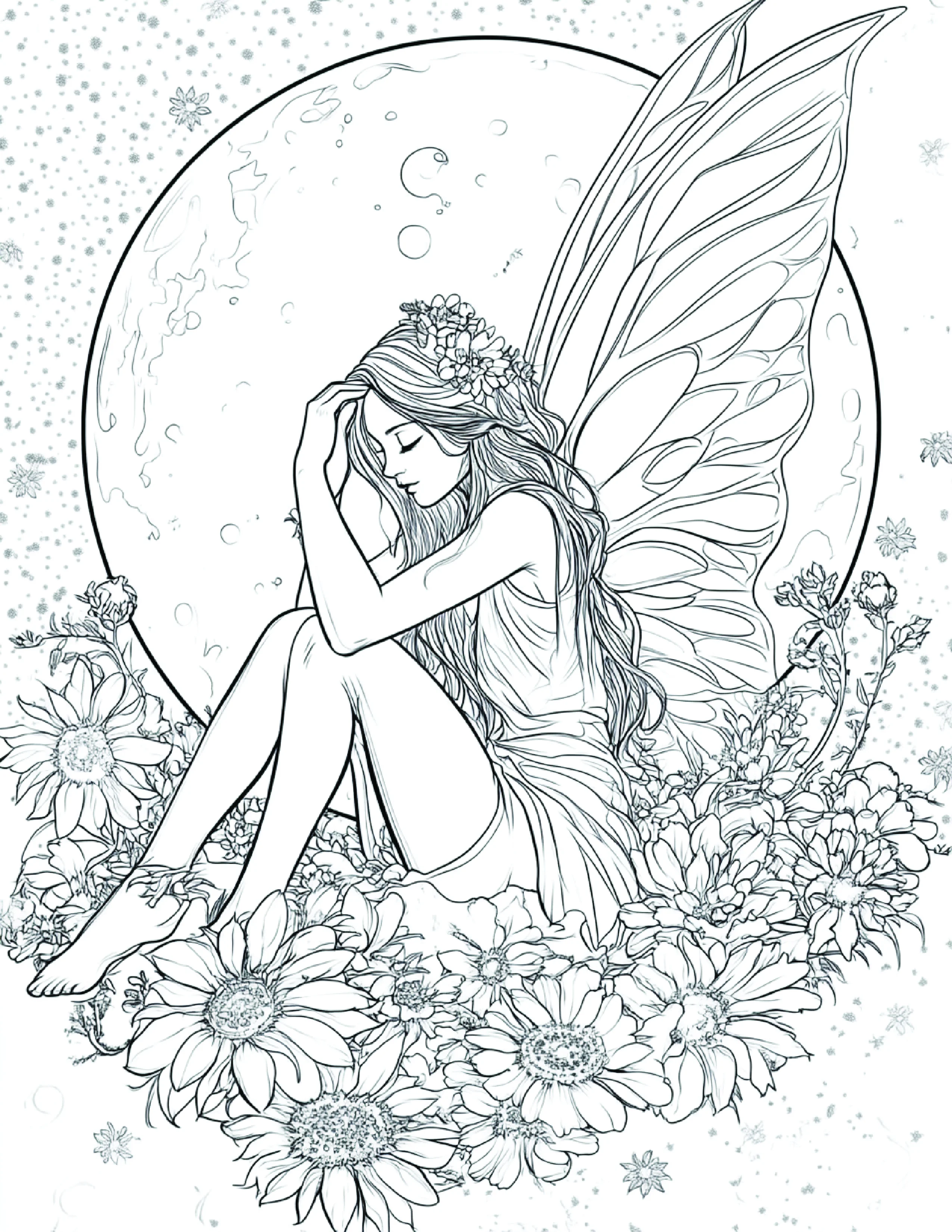 Fada da Lua para colorir 76