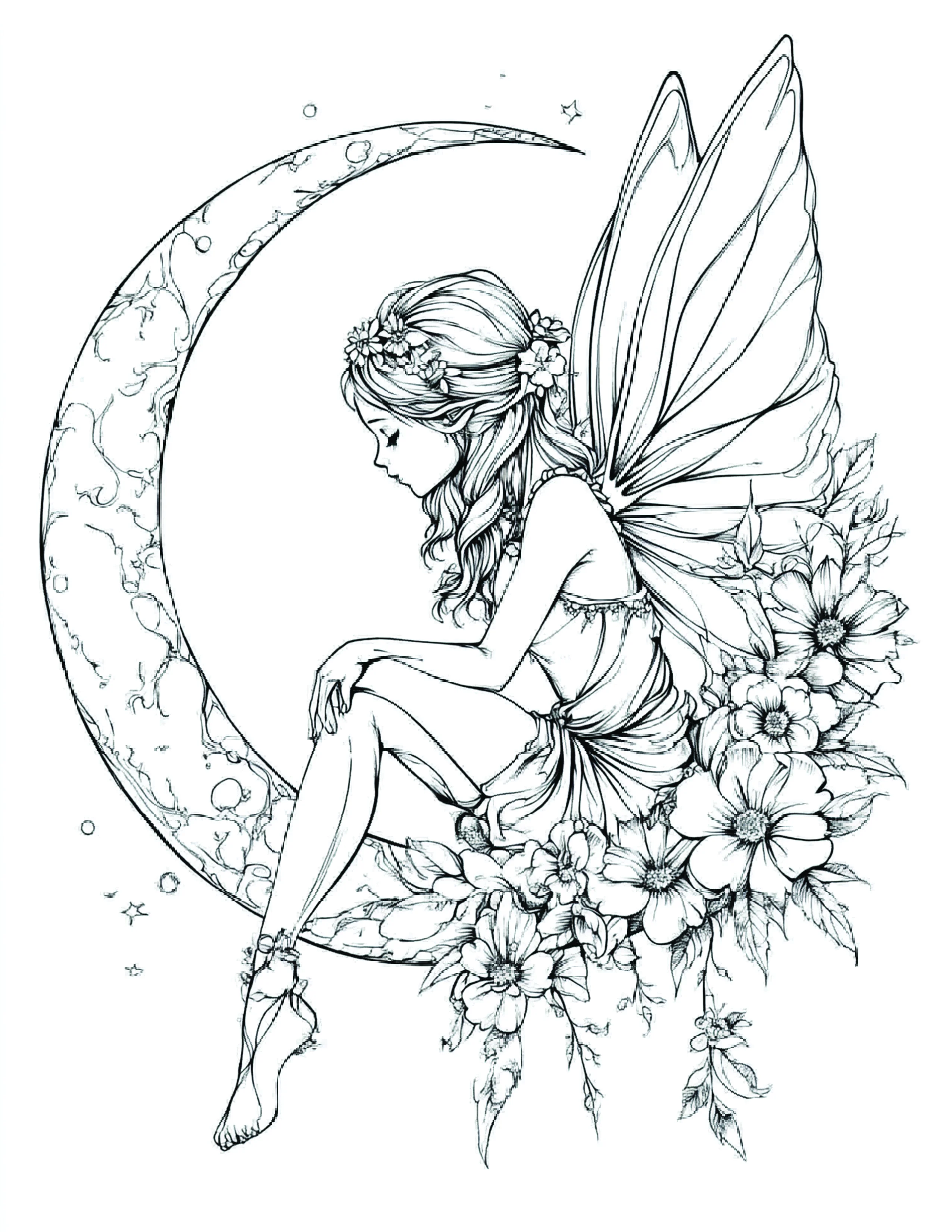 Fada da Lua para colorir 77