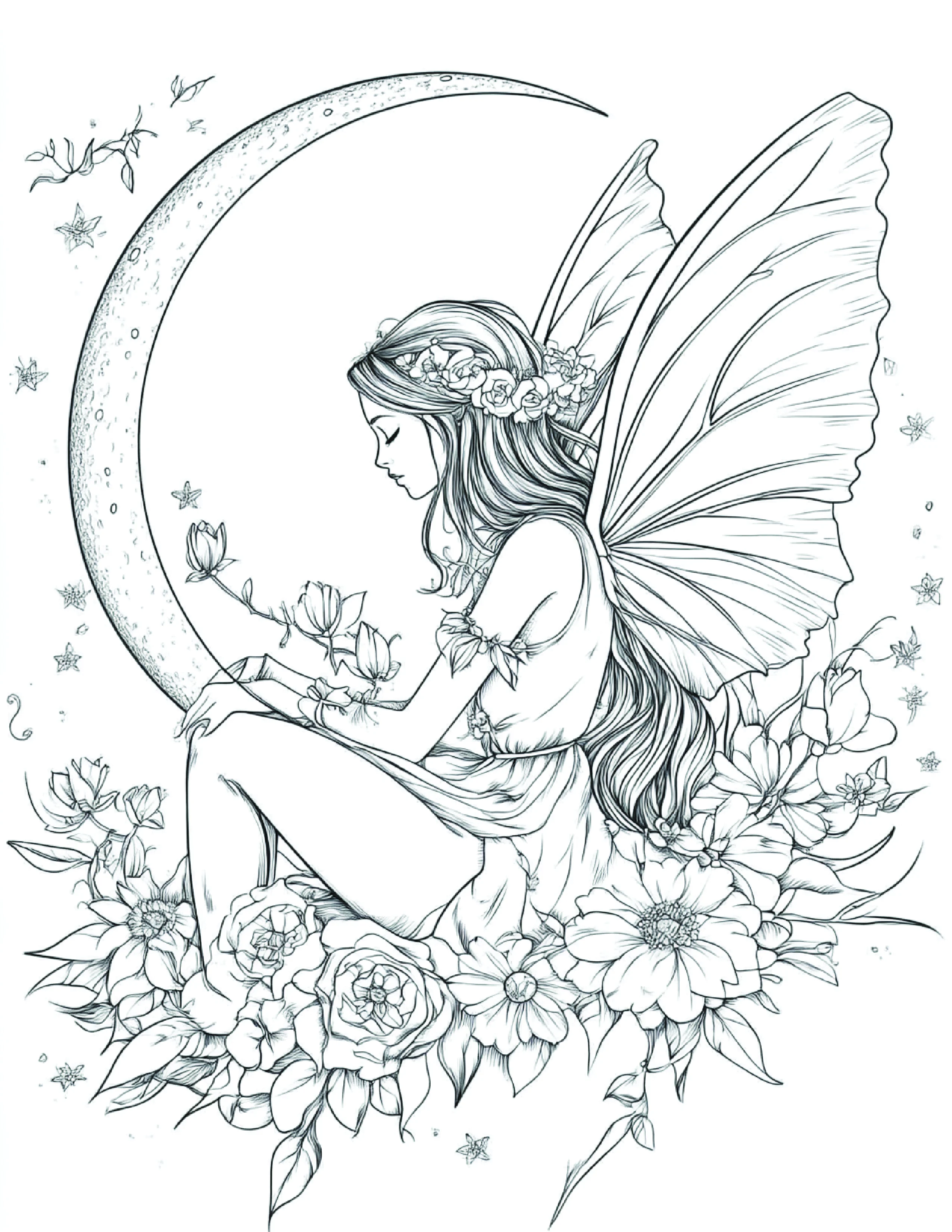 Fada da Lua para colorir 78