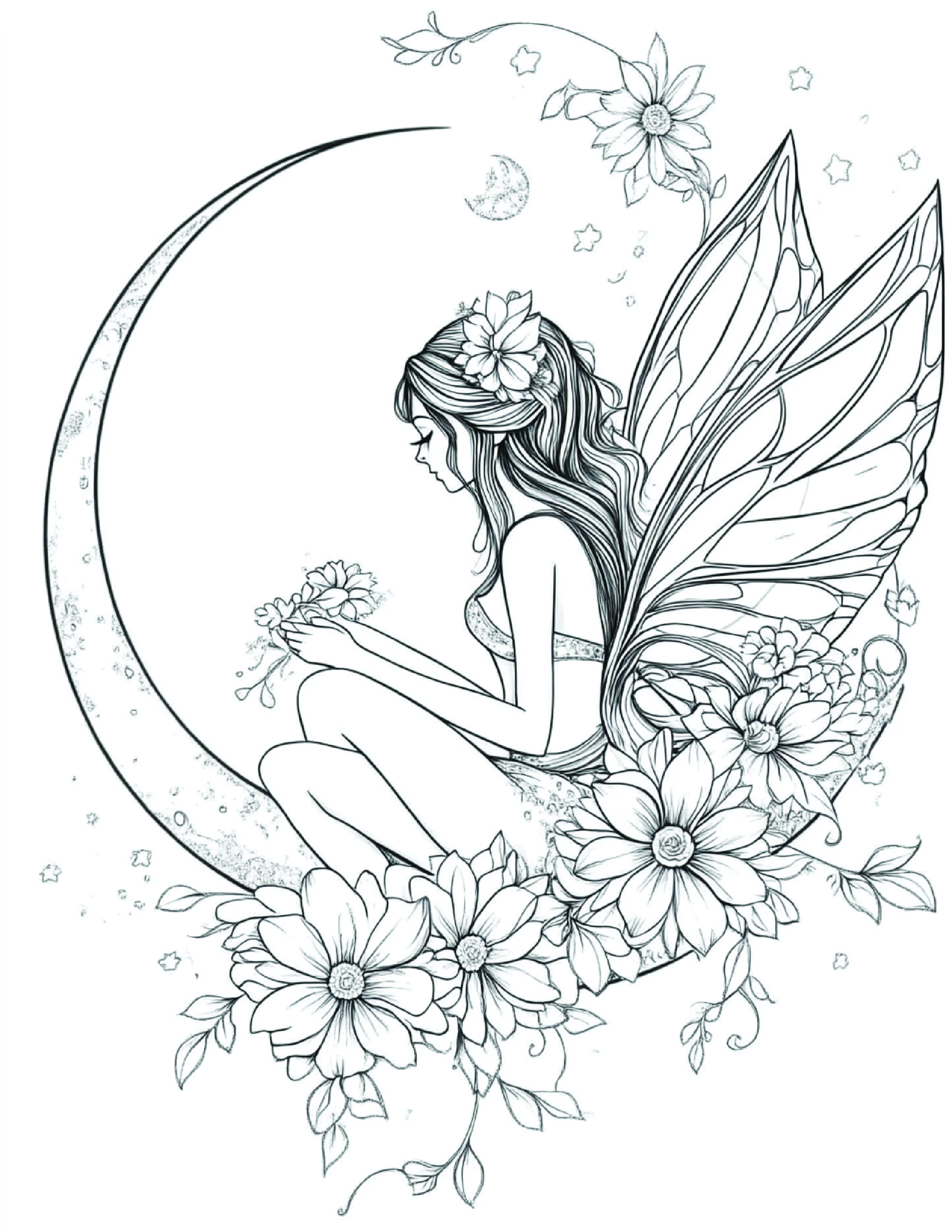 Fada da Lua para colorir 79