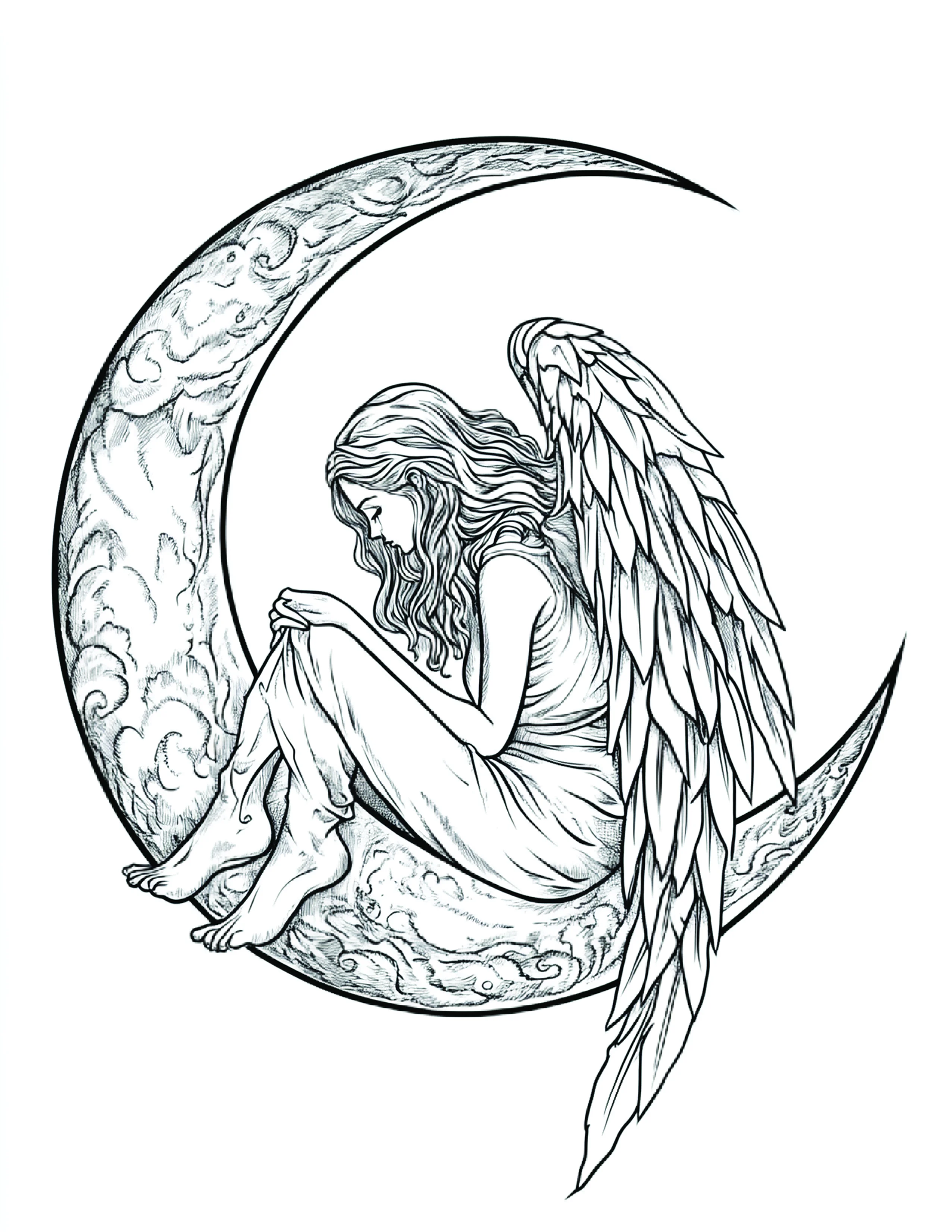 Fada da Lua para colorir 8