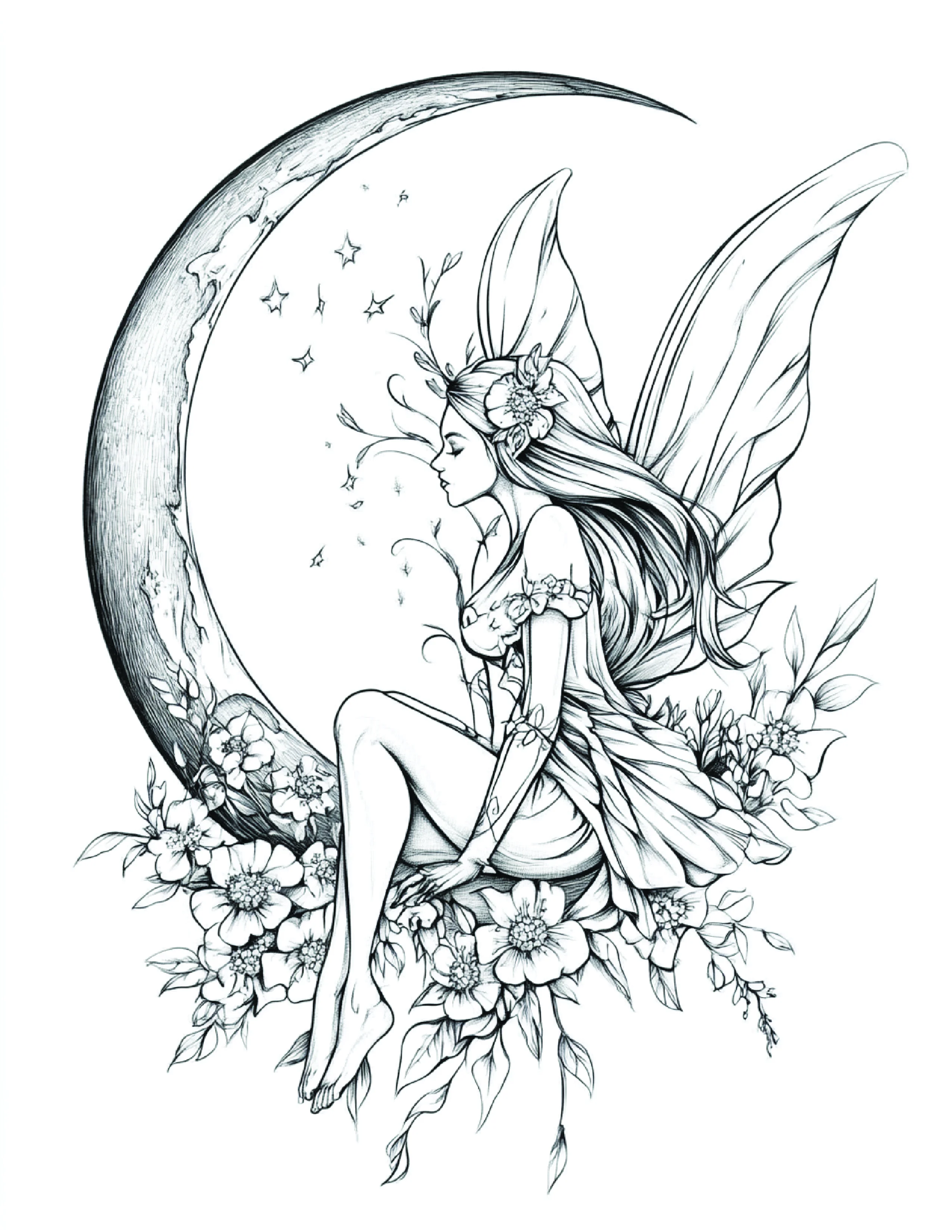 Fada da Lua para colorir 80