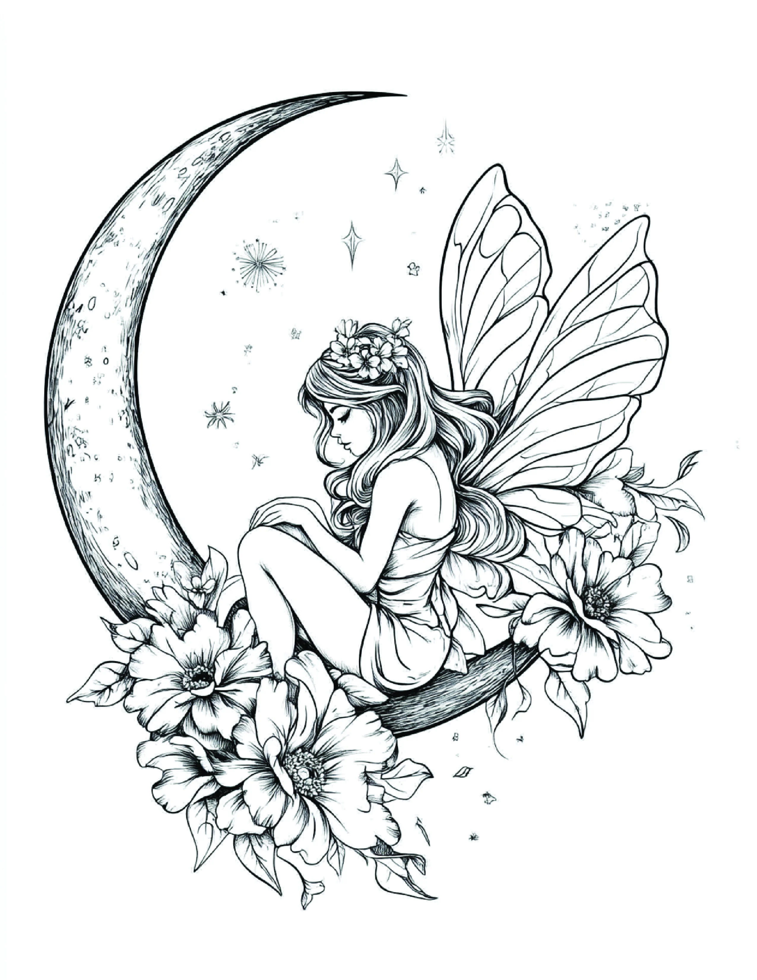 Fada da Lua para colorir 82