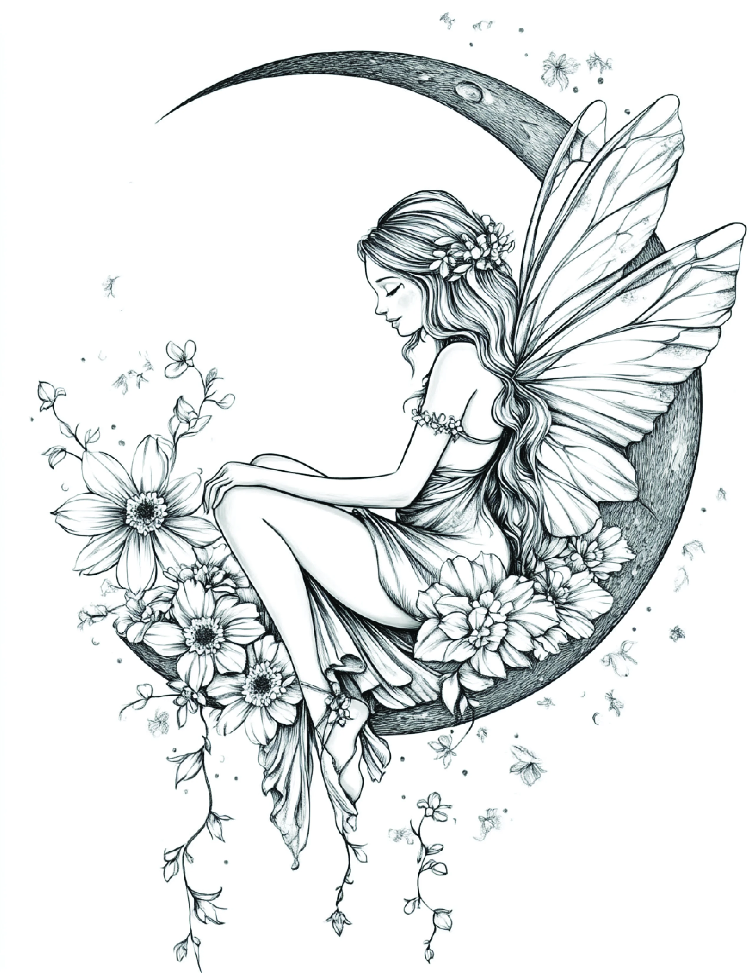 Fada da Lua para colorir 83