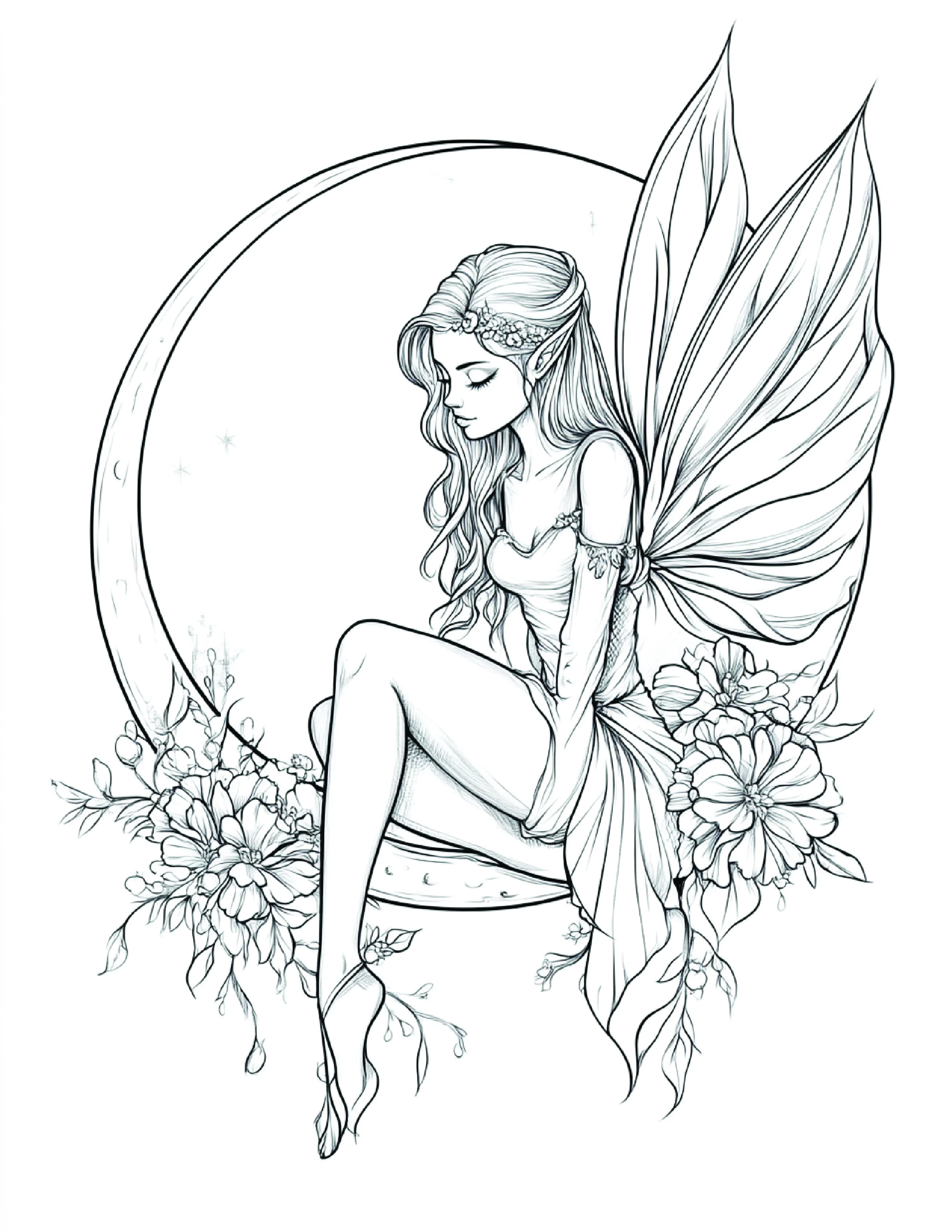Fada da Lua para colorir 84