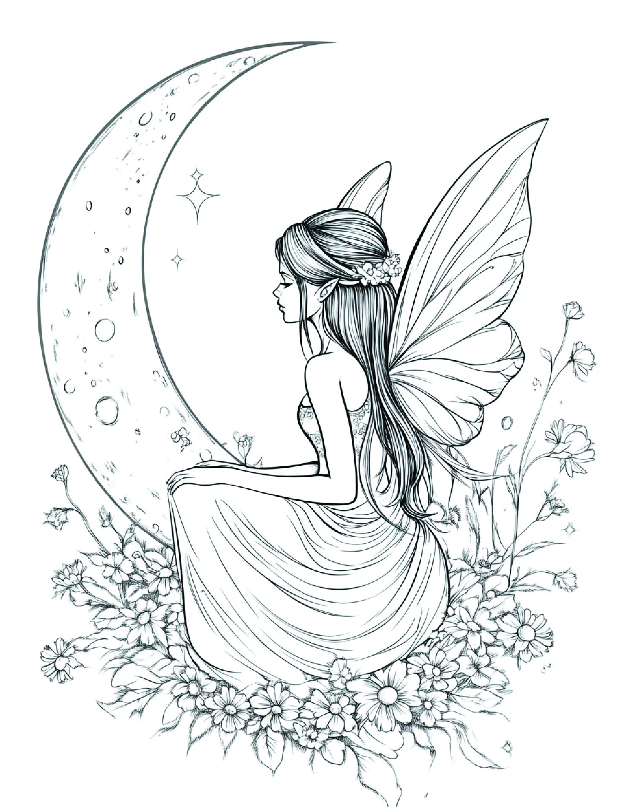 Fada da Lua para colorir 85
