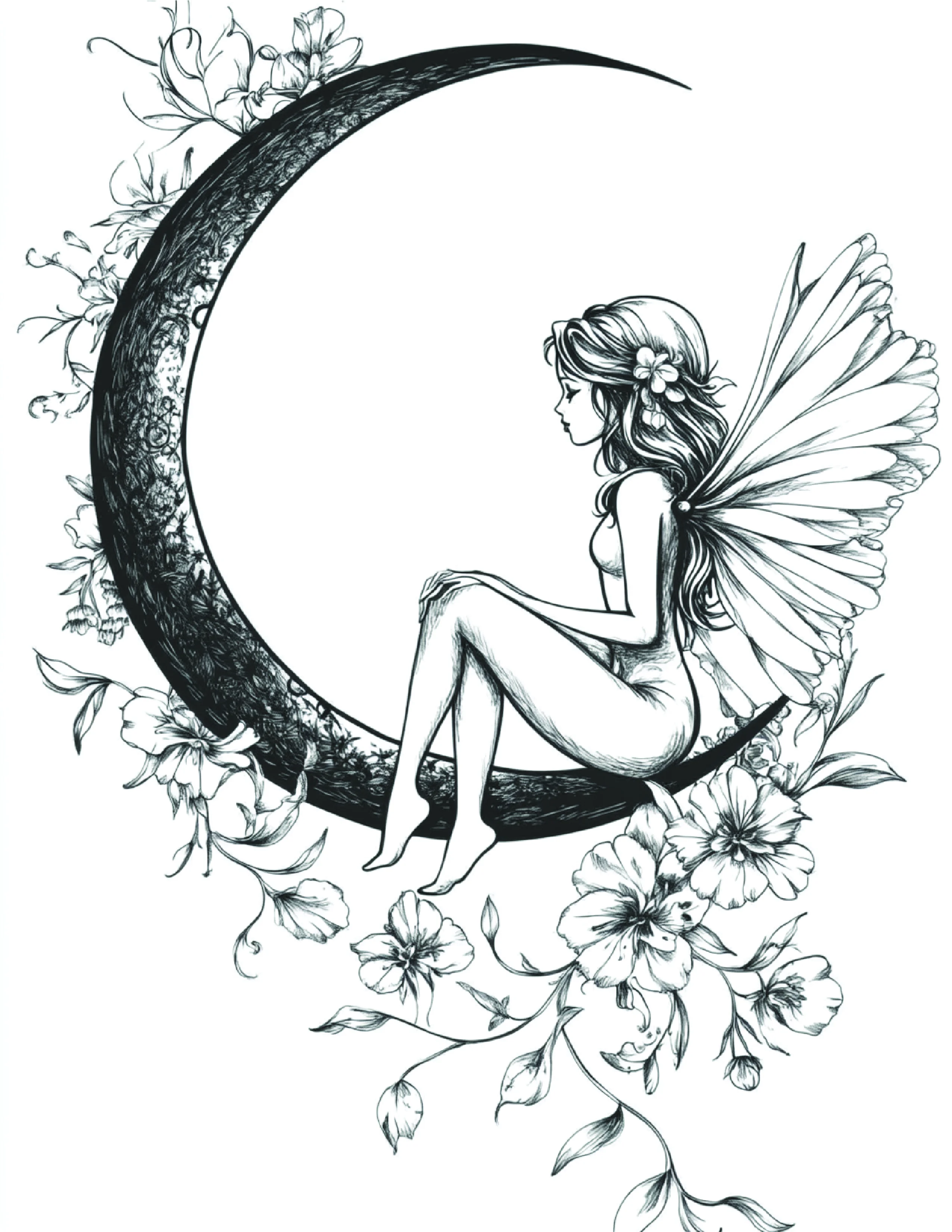 Fada da Lua para colorir 86
